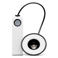 Gae Aulenti & Piero Castiglioni 'Minibox' Table Lamp in White for Stilnovo