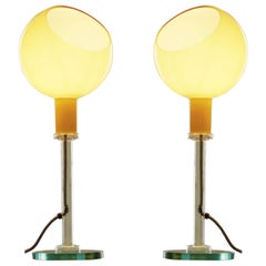 Pair of Gae Aulenti & Piero Castiglioni 'Parola' Table Lamps for Fontana Arte