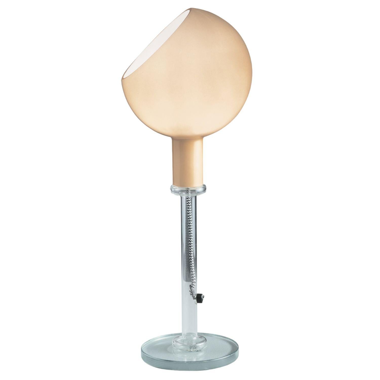 Gae Aulenti & Piero Castiglioni 'Parola' Tischlampe in Weiß für Fontana Arte im Angebot 2