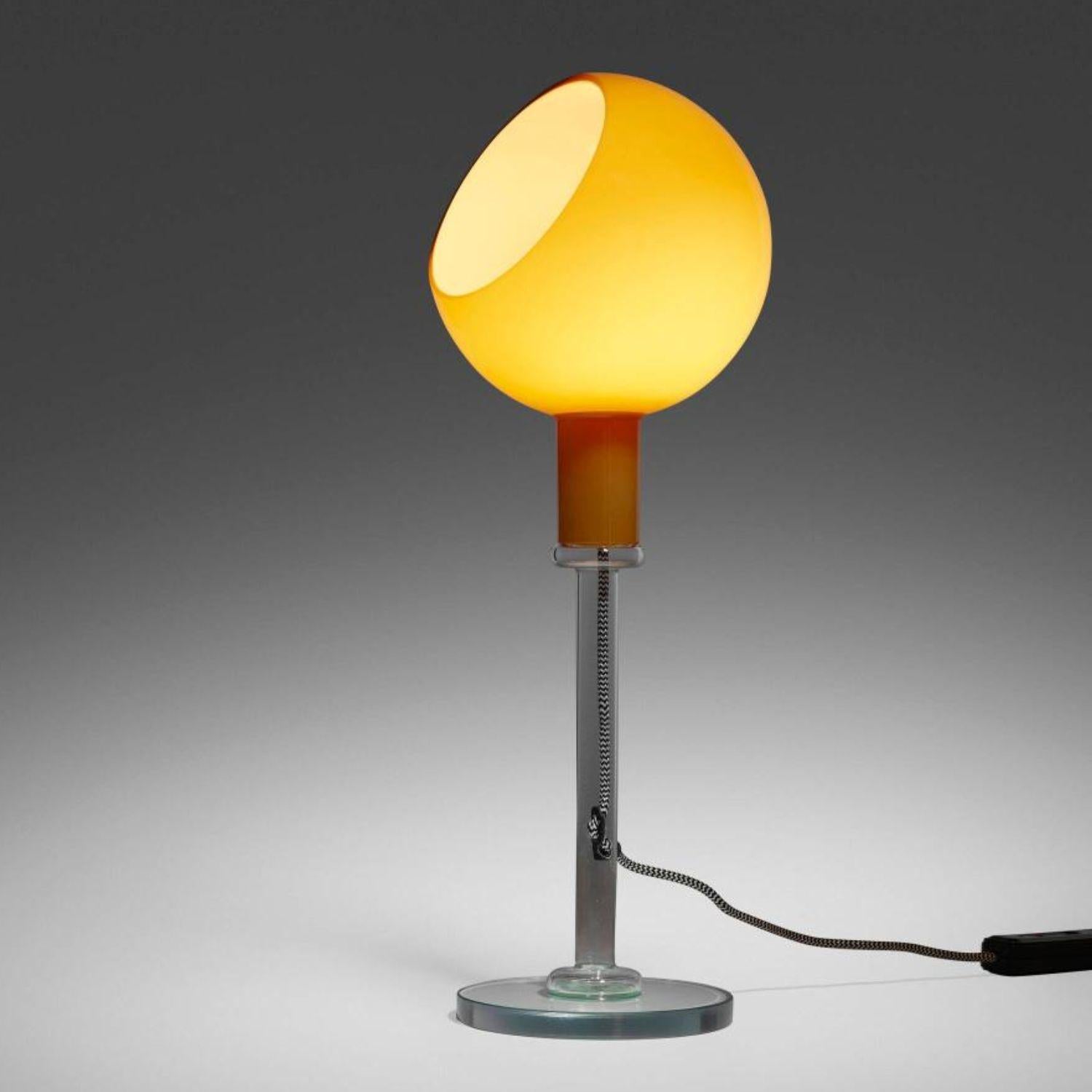 Gae Aulenti & Piero Castiglioni 'Parola' Tischlampe in Weiß für Fontana Arte im Angebot 6