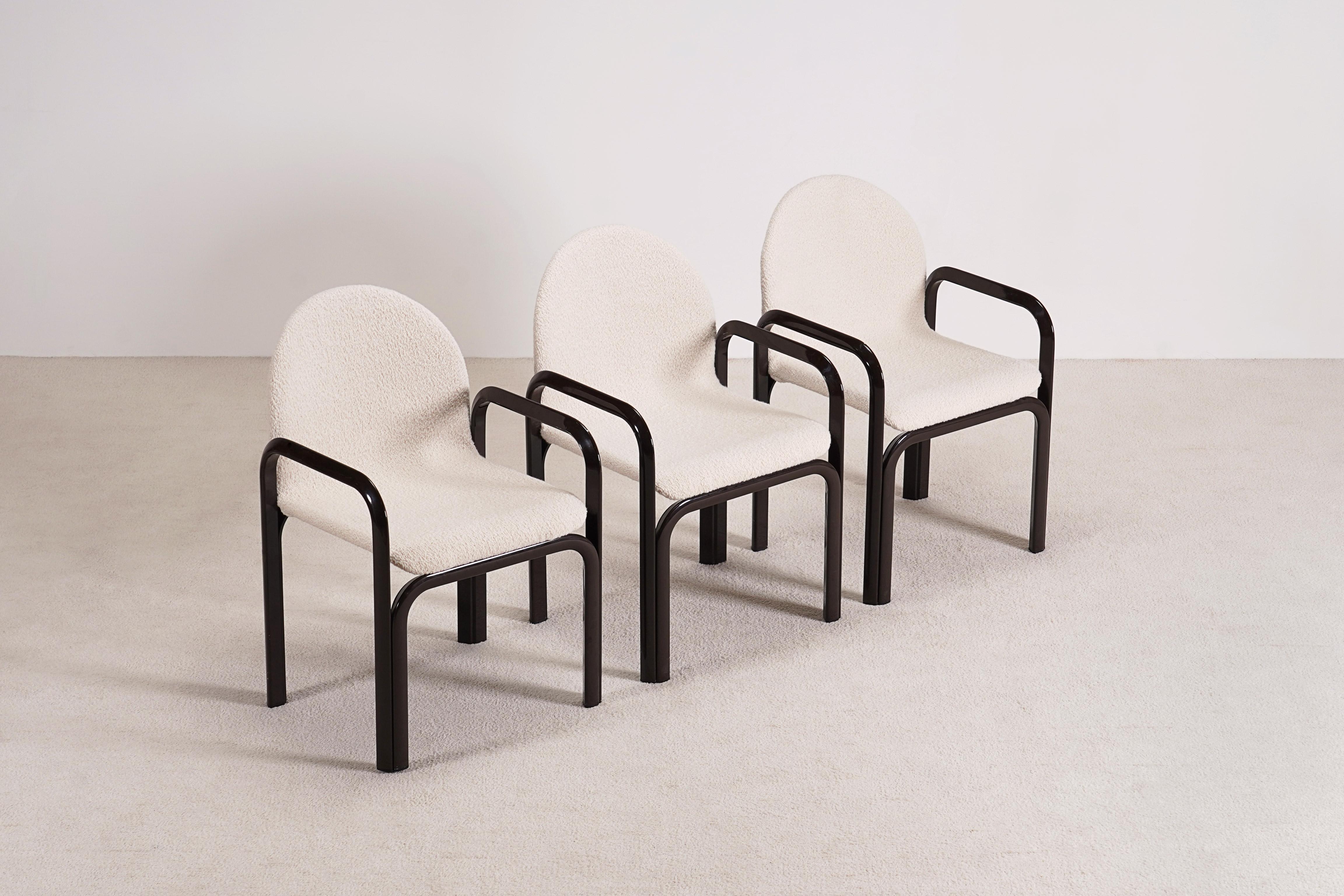 Gae Aulenti, 3er-Set „Orsay“-Sessel für Knoll International, 1970er Jahre (Lackiert) im Angebot