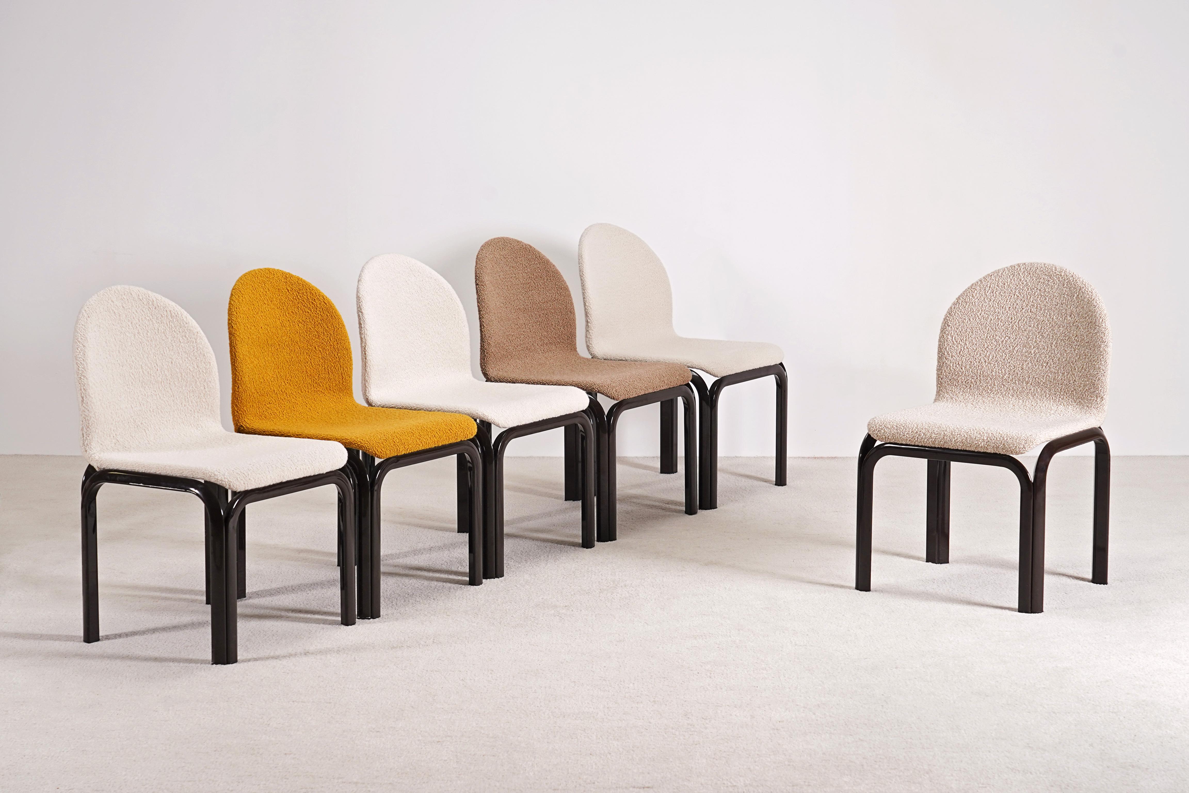 Mid-Century Modern Gae Aulenti, ensemble de 6 chaises 