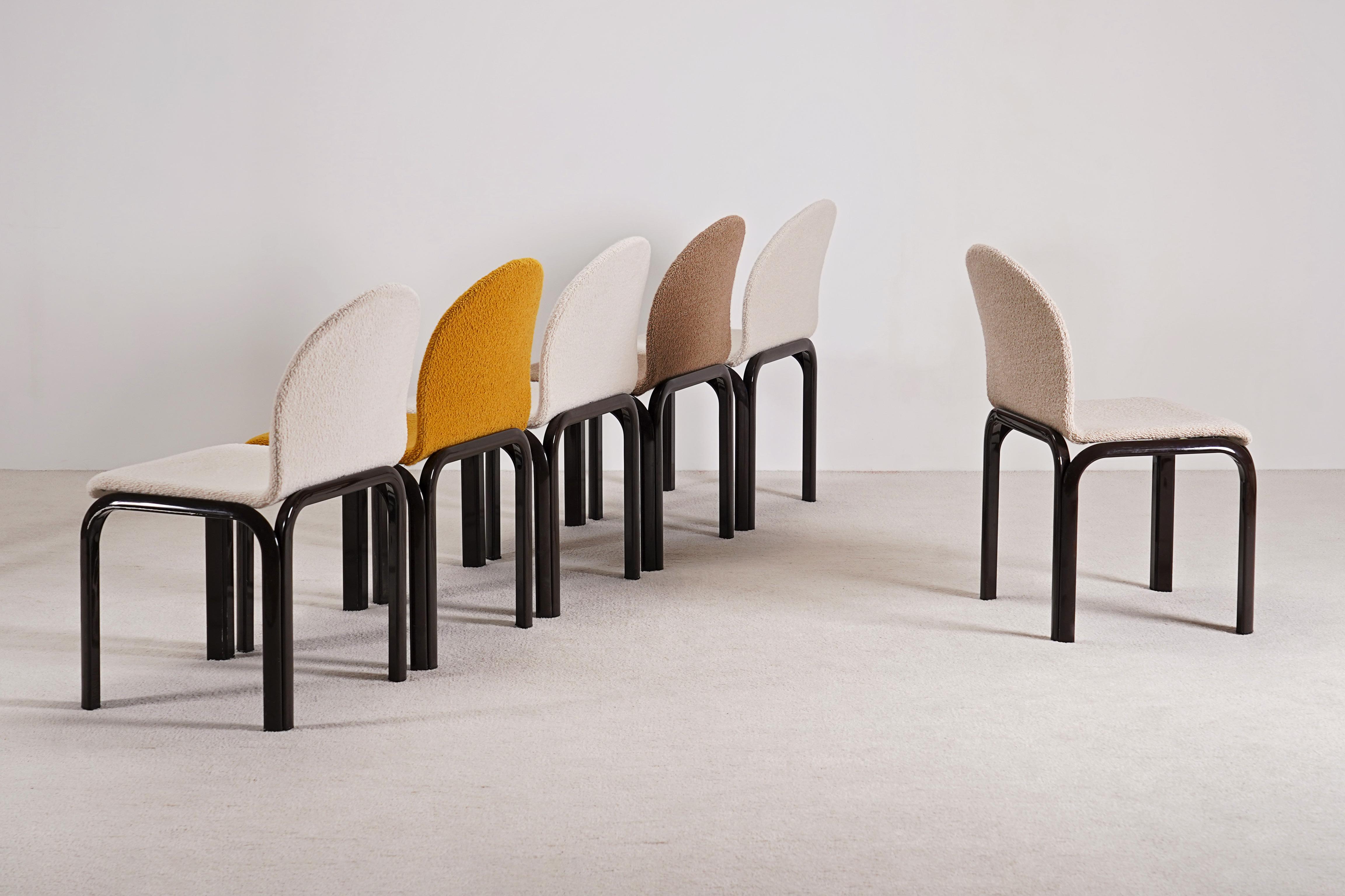 Gae Aulenti, 6er-Set „Orsay“-Stühle für Knoll International, 1970er-Jahre (Lackiert) im Angebot