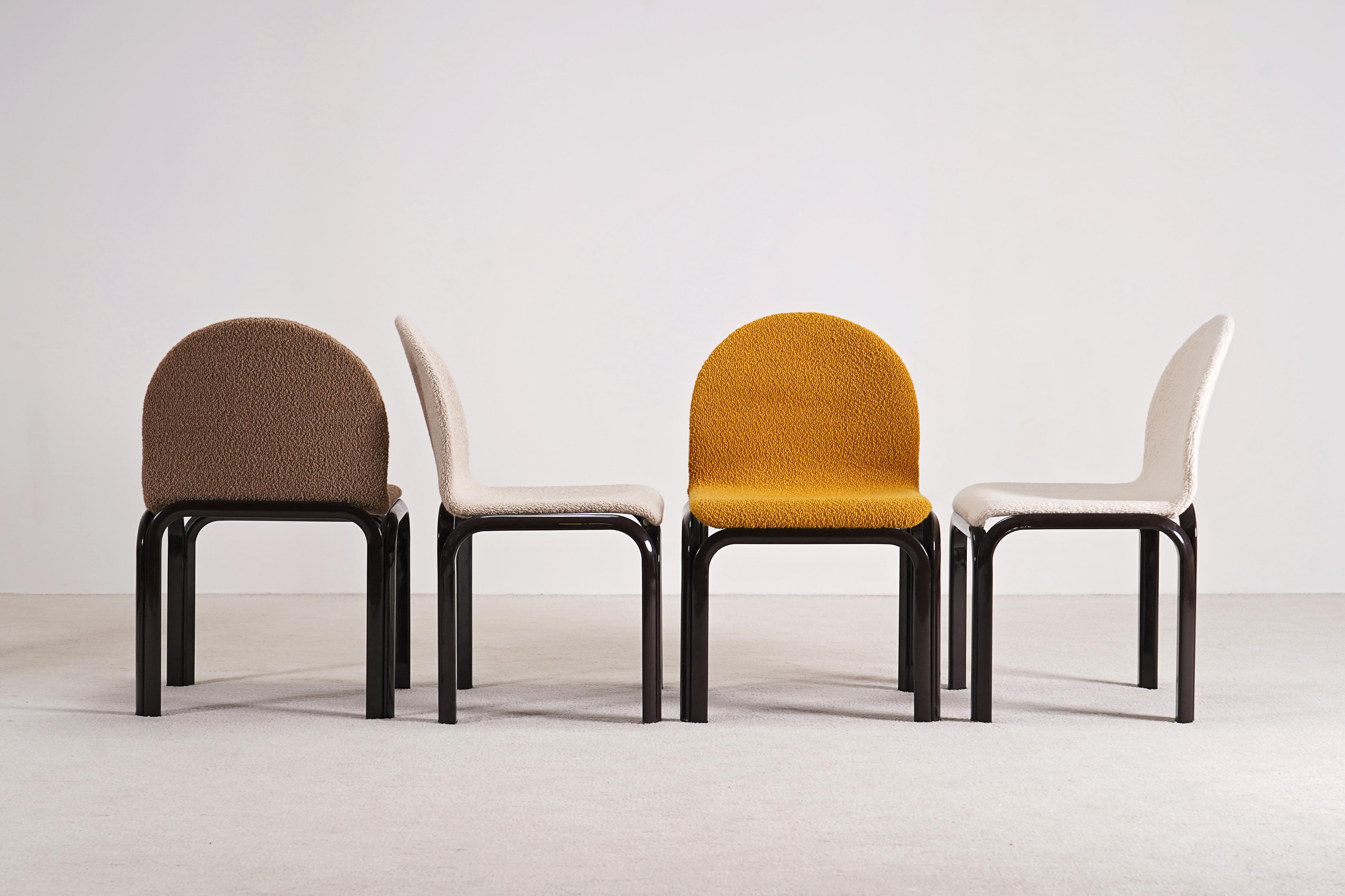Gae Aulenti, 6er-Set „Orsay“-Stühle für Knoll International, 1970er-Jahre (Metall) im Angebot