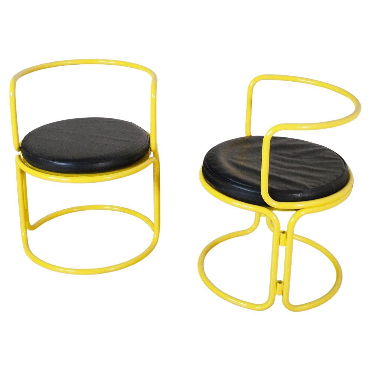 Gae Aulenti set of two lounge chairs 1960s.