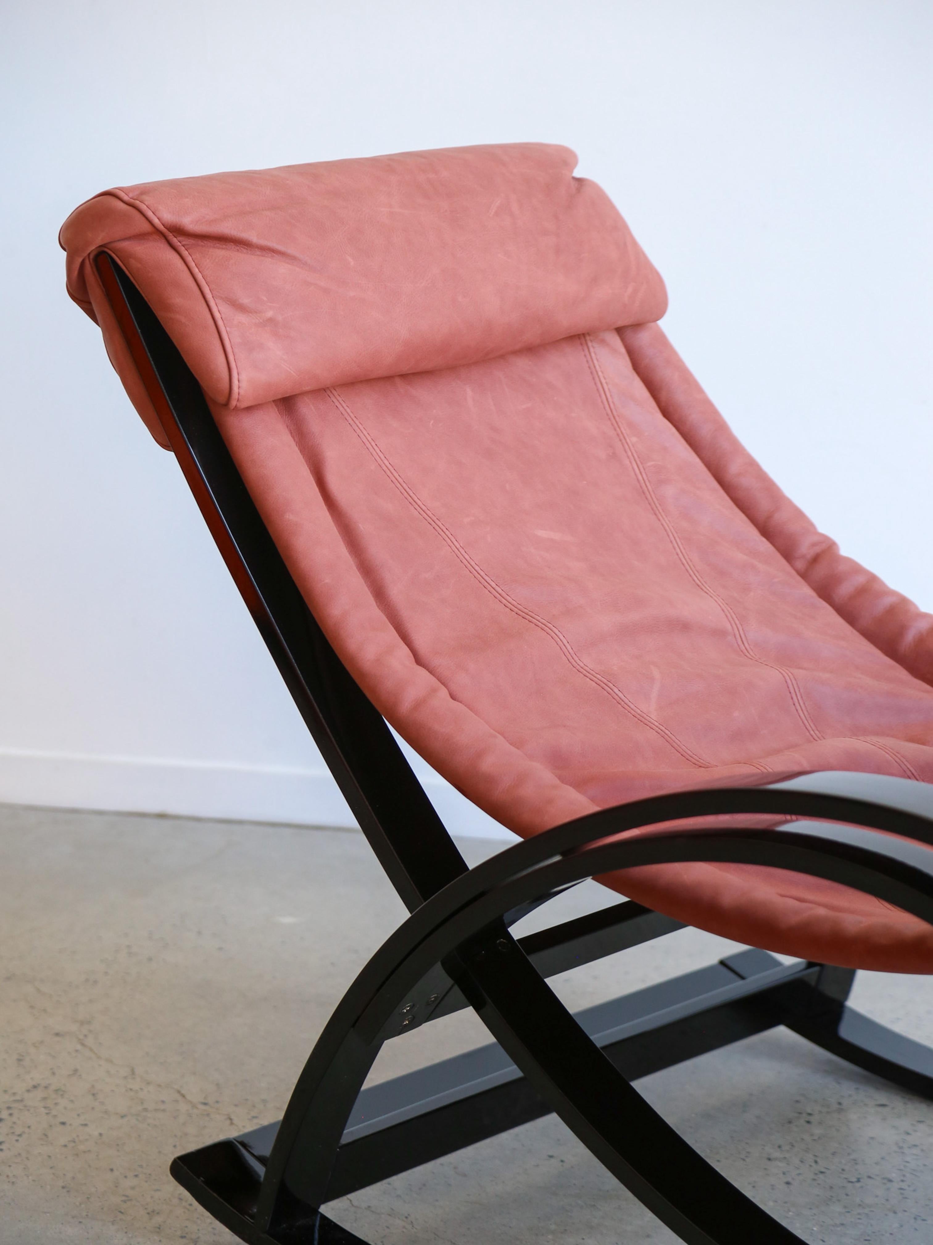 Gae Aulenti Sgarsul Rocking Chair for Poltronova 1960s In Good Condition For Sale In Byron Bay, NSW