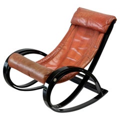 Gae Aulenti Sgarsul rocking chair for Poltronova