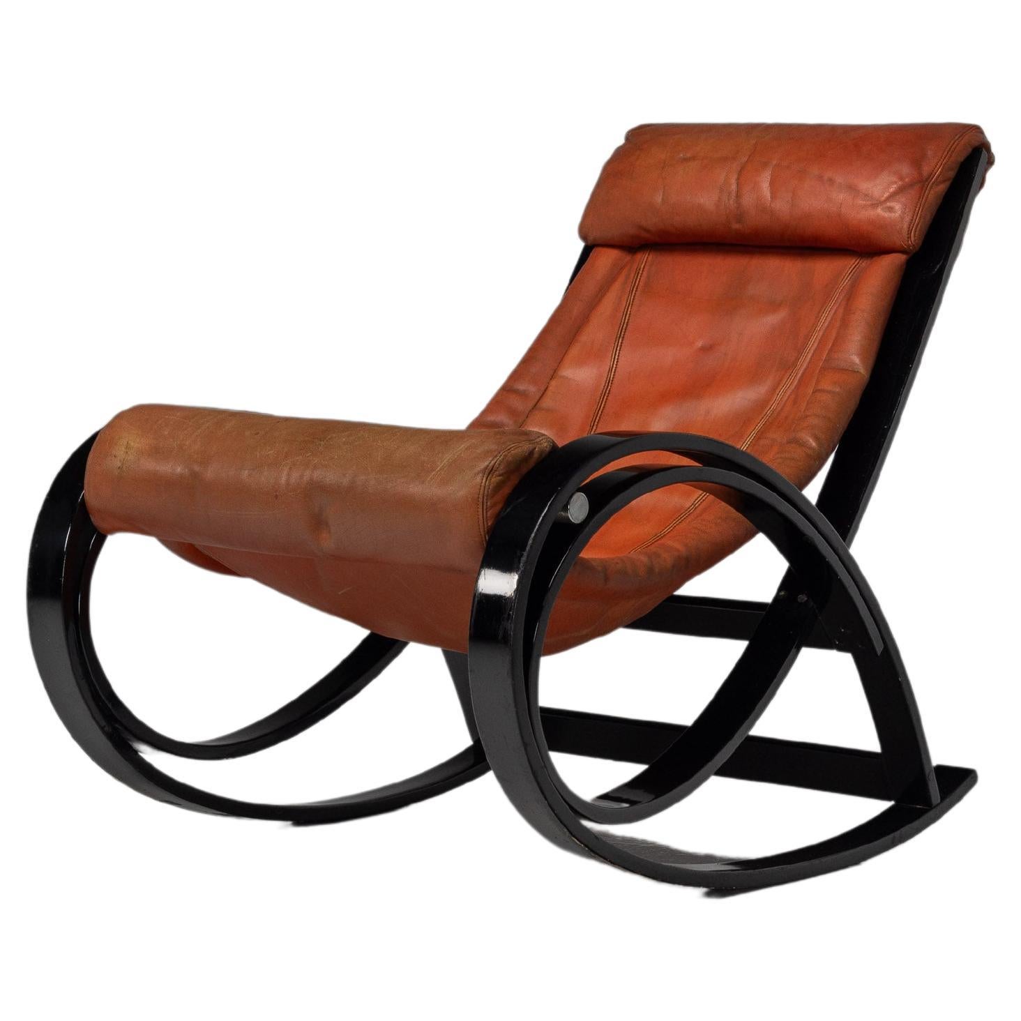 Chaise à bascule Sgarsul de Gae Aulenti Poltronova Italie 1962 en vente