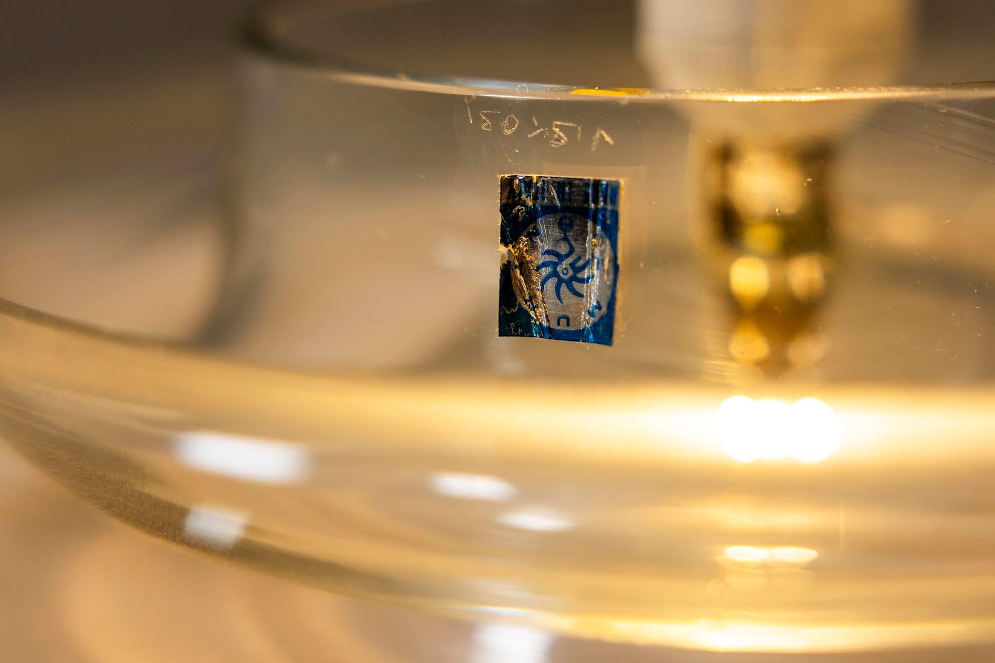 Gae Aulenti Table Lamp ‘Poveglia’ in Murano Glass for Vistosi, Italy 1969 For Sale 8