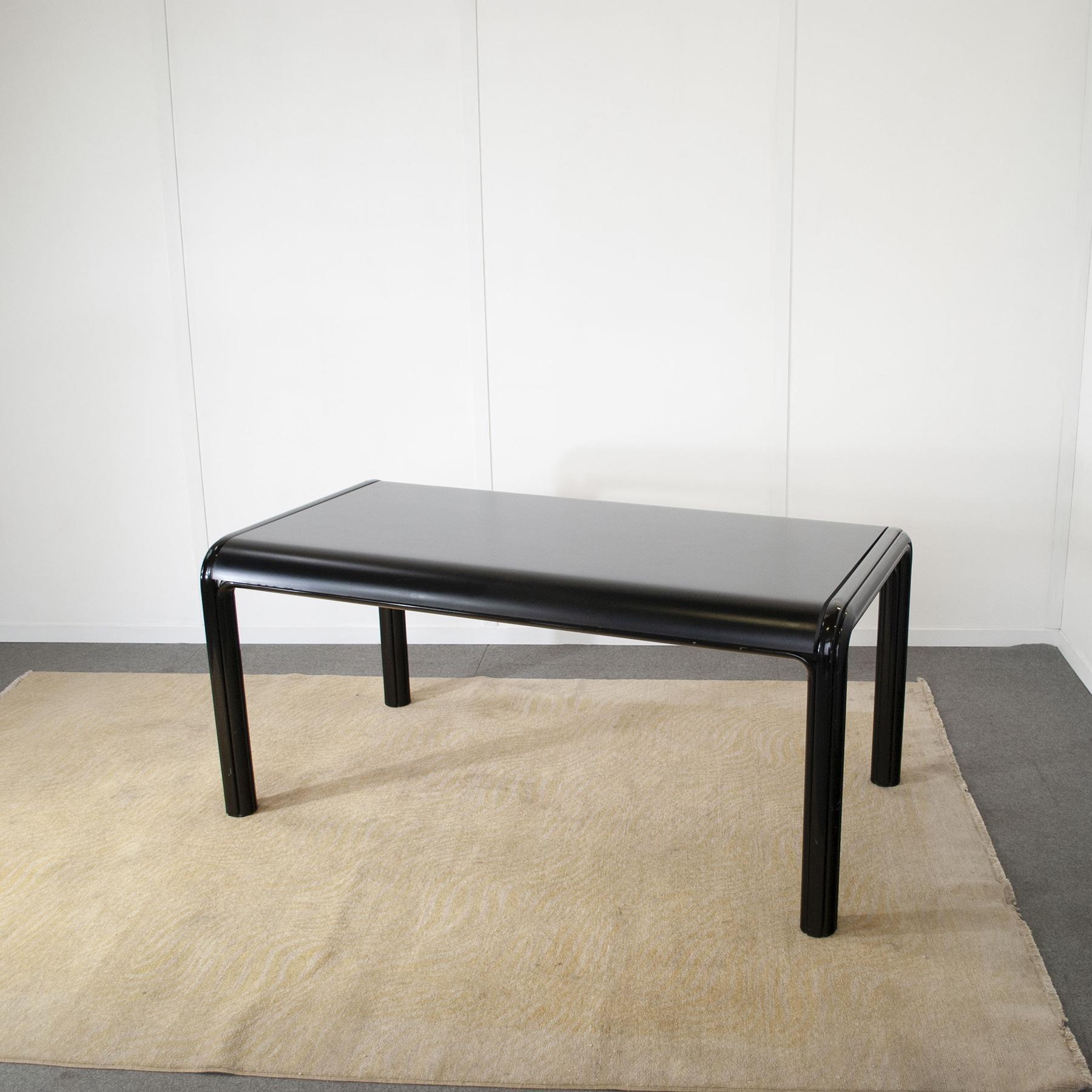 Knoll モダンテーブル 黒 1976 Gae Aulenti Knoll モダンテーブル 黒 1976 Gae Aulenti Knoll モダンテーブル 黒