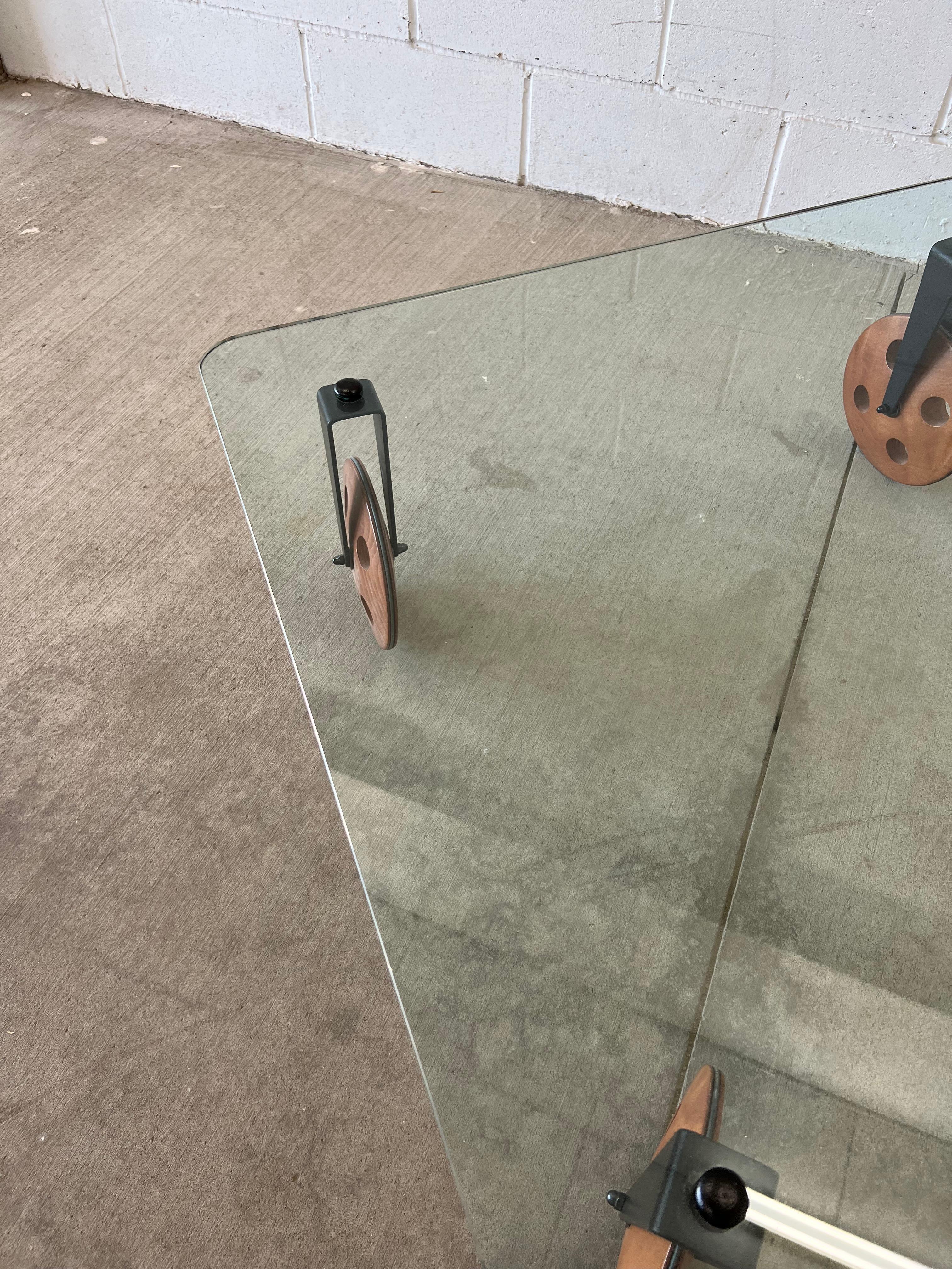 Gae Aulenti Style Tavolo Coffee Table In Good Condition In Saint Paul, MN