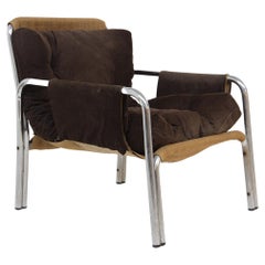 Used Gae Aulenti Velvet Armchair from the 1960s