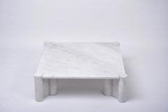 Gae Aulenti White Marble Coffee Table Model Jumbo by Knoll International, 1964