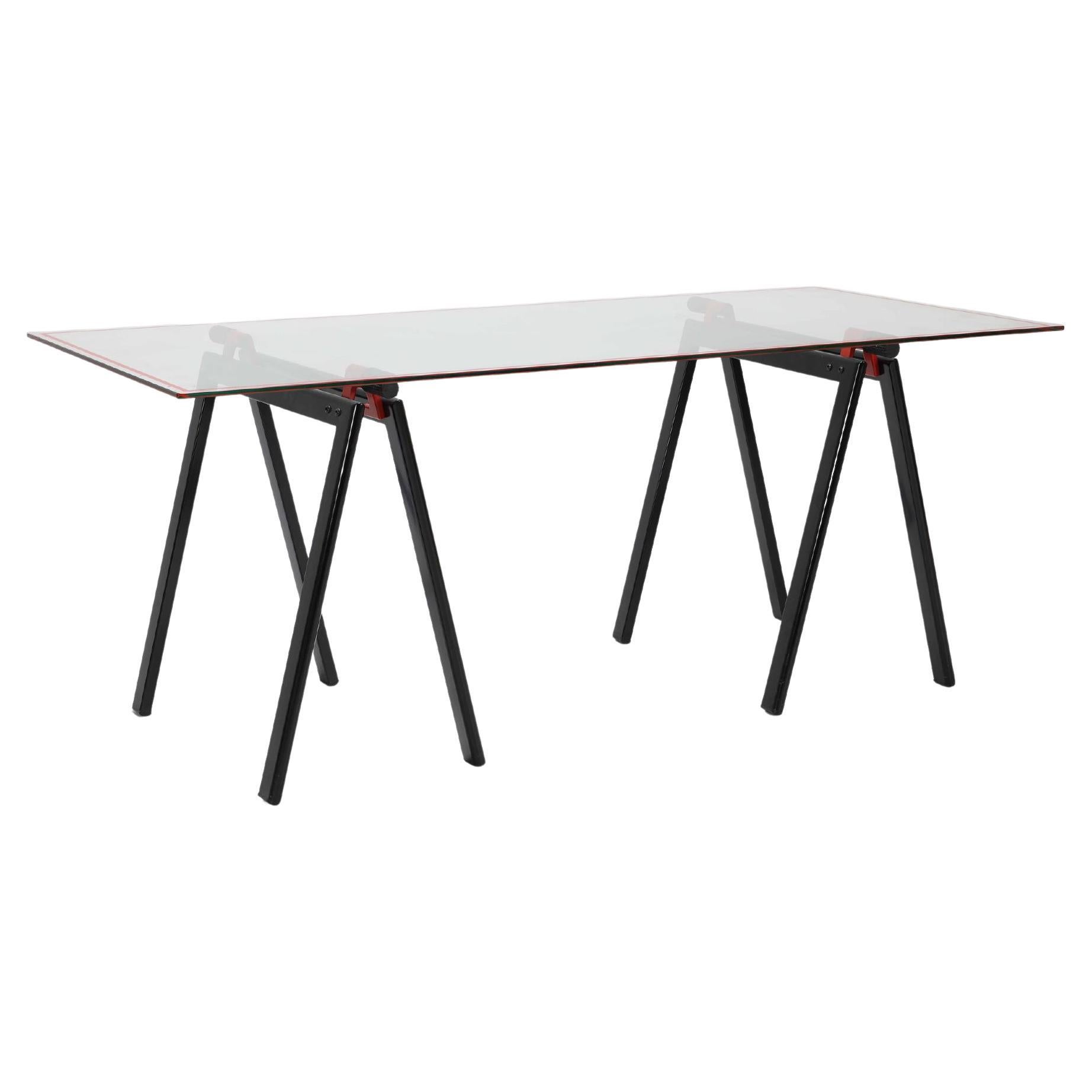 Table de travail/bureau postmoderne Gae Aulenti, série Gaetano pour Zanotta, Italie 