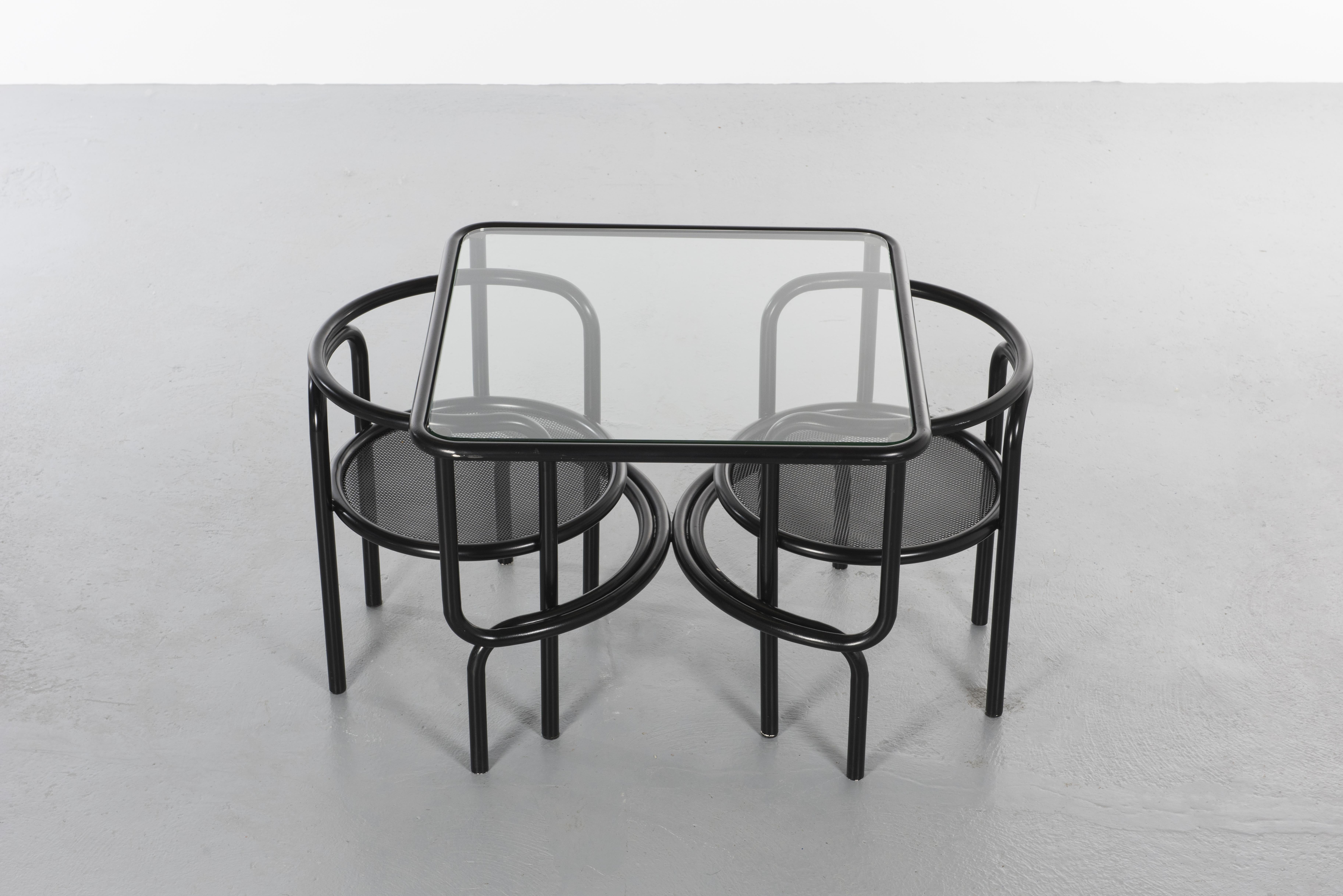 Gae Aulenti's Gartenmöbelset, Locus Solos, um 1964, (Moderne der Mitte des Jahrhunderts)