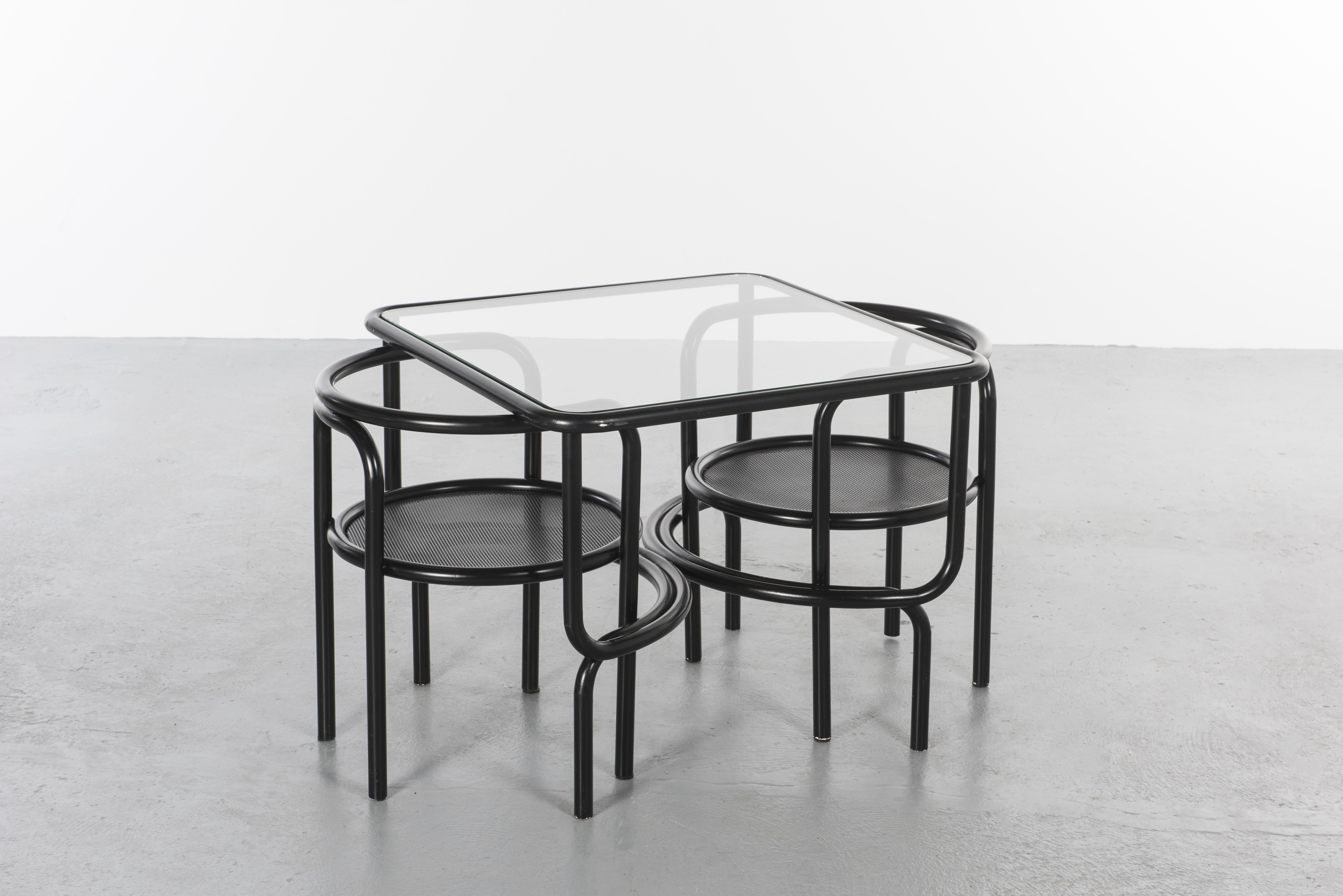 Gae Aulenti's Gartenmöbelset, Locus Solos, um 1964, (Italienisch)