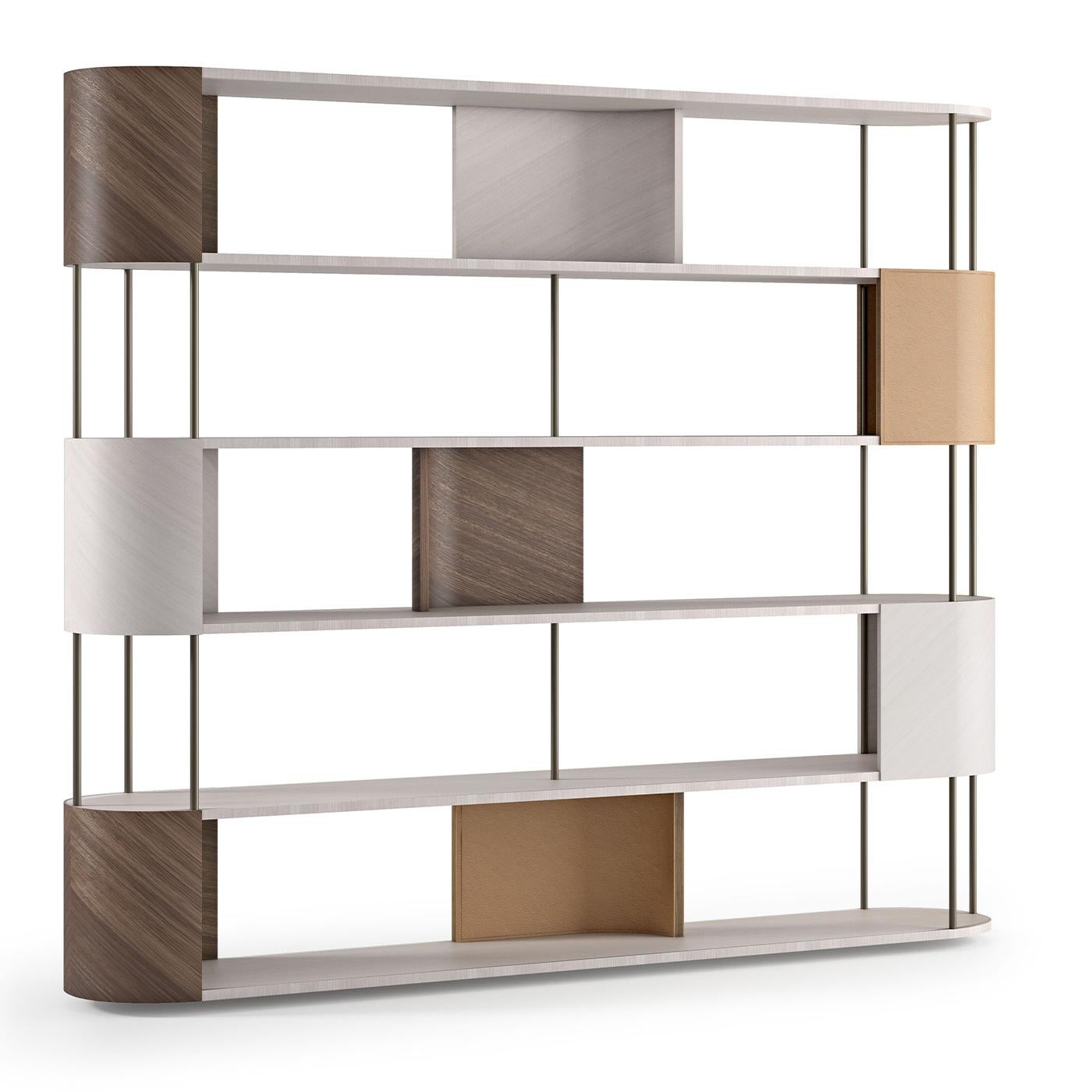 Gae Large Multi-Finish Modular Bookcase by Carpanelli In New Condition For Sale In Milan, IT