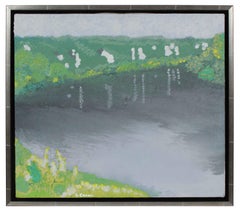 "The Seine River Near Giverny" French Landscape in Oil, 2017