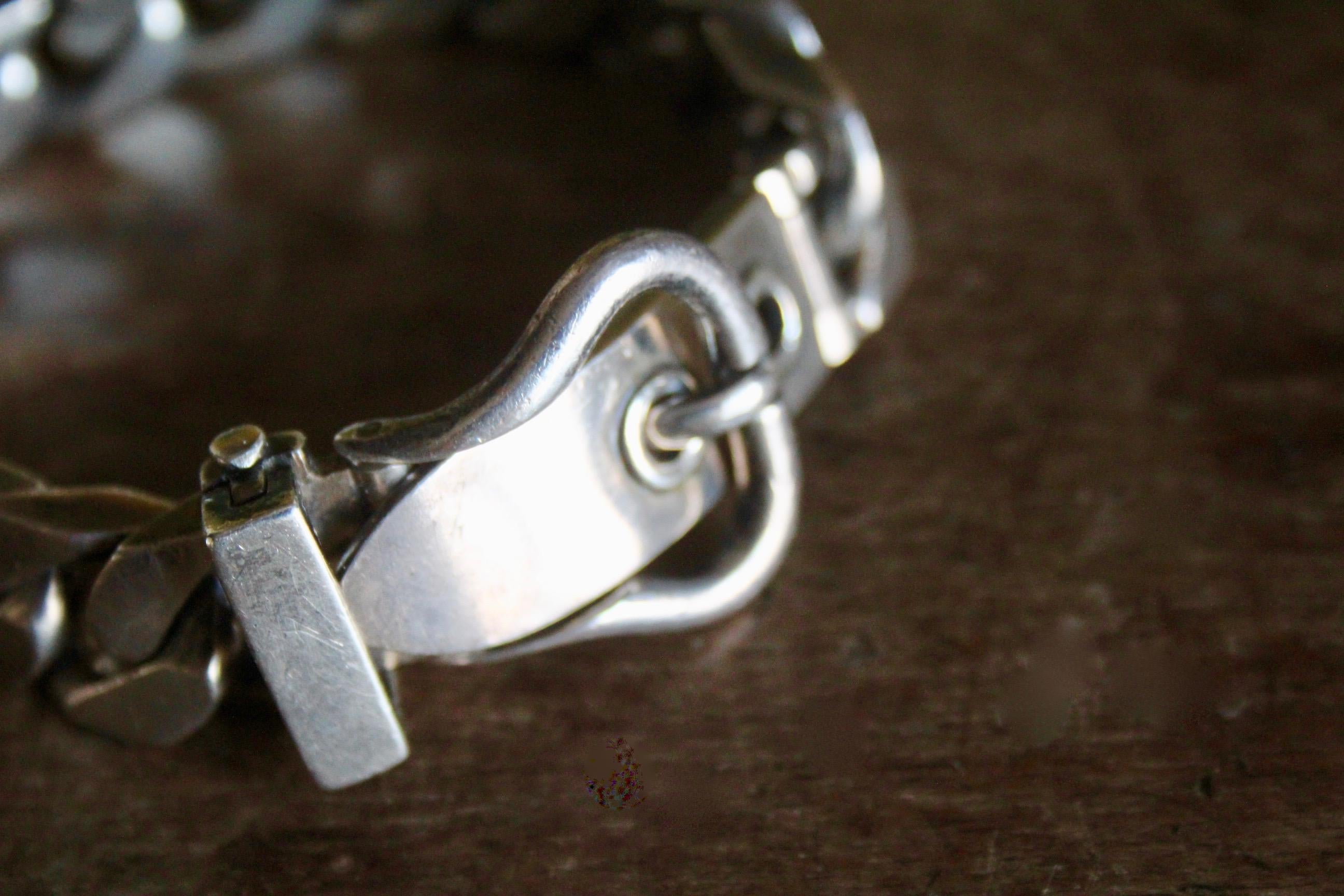 French Gaetan De Percin Silver Bracelet