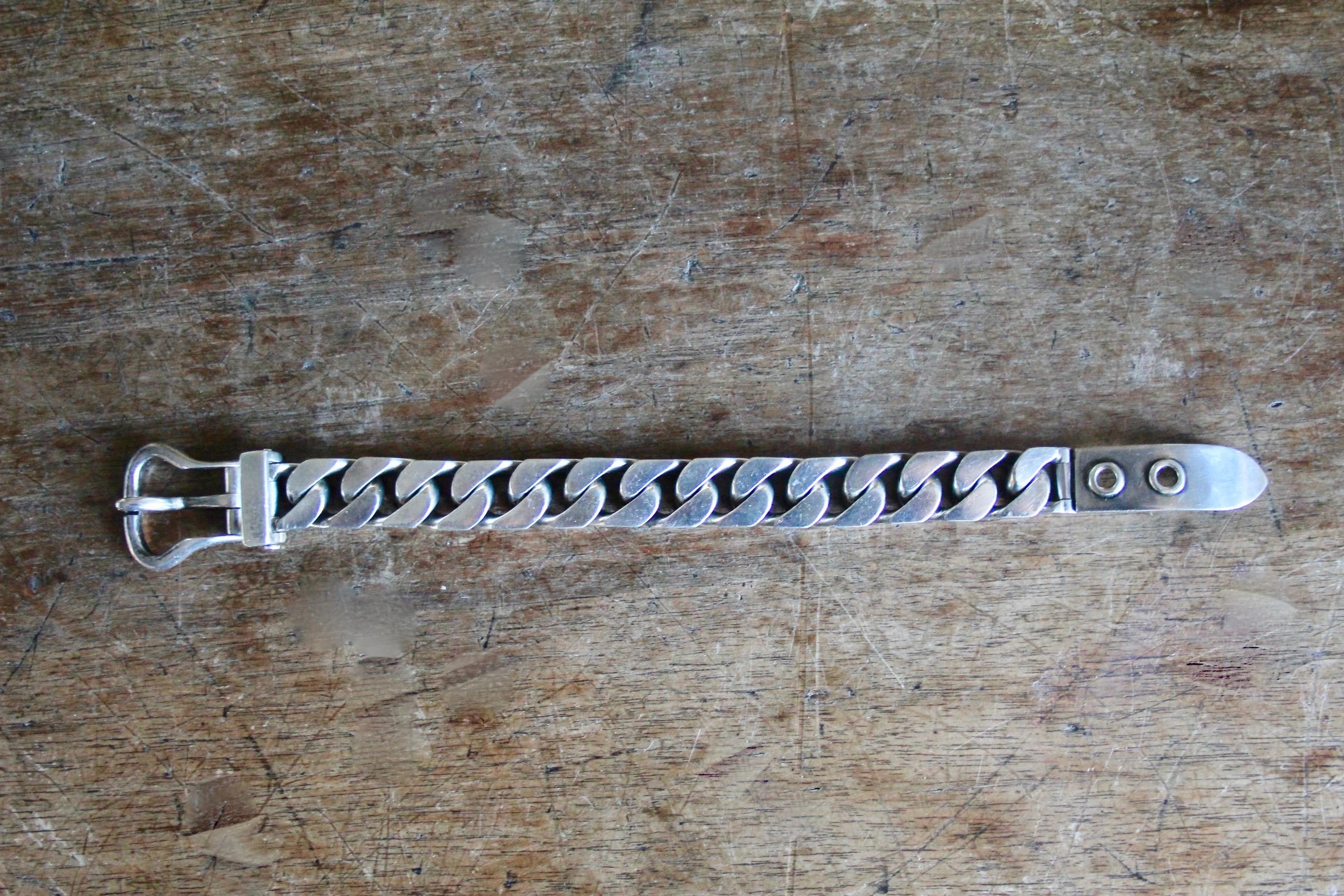 Mid-20th Century Gaetan De Percin Silver Bracelet