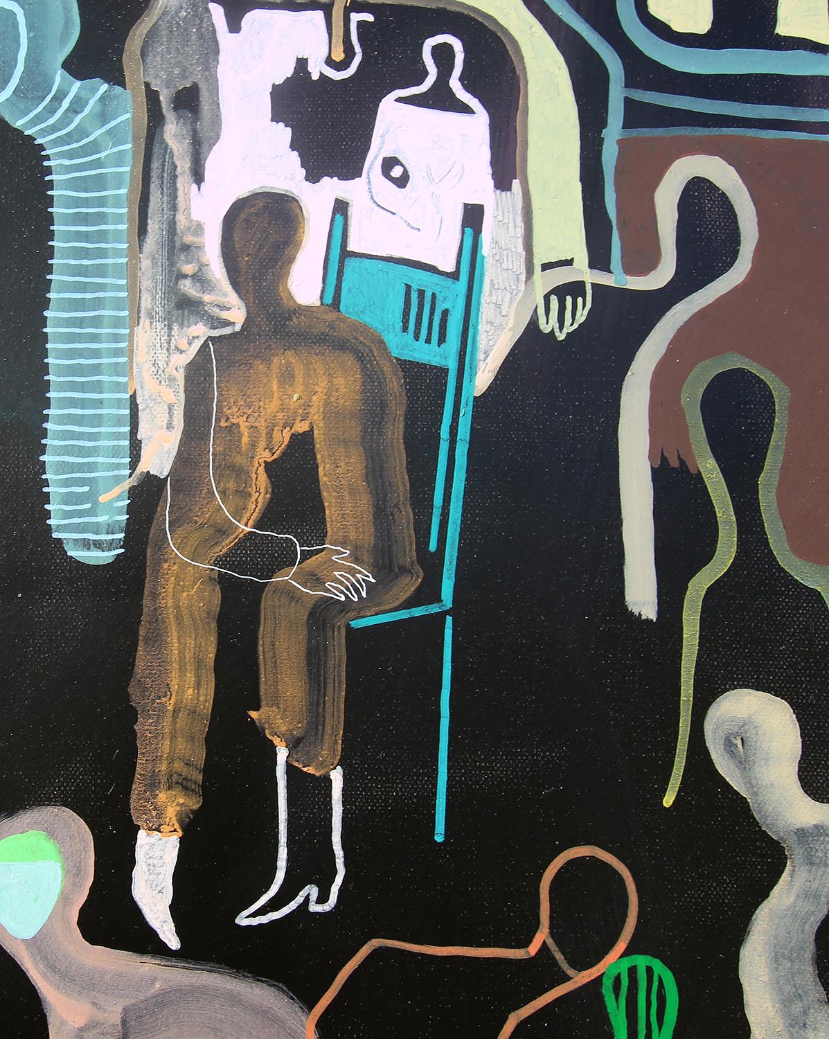 A Pause in Togetherness di Gaetan de Seguin - Pittura astratta contemporanea 5