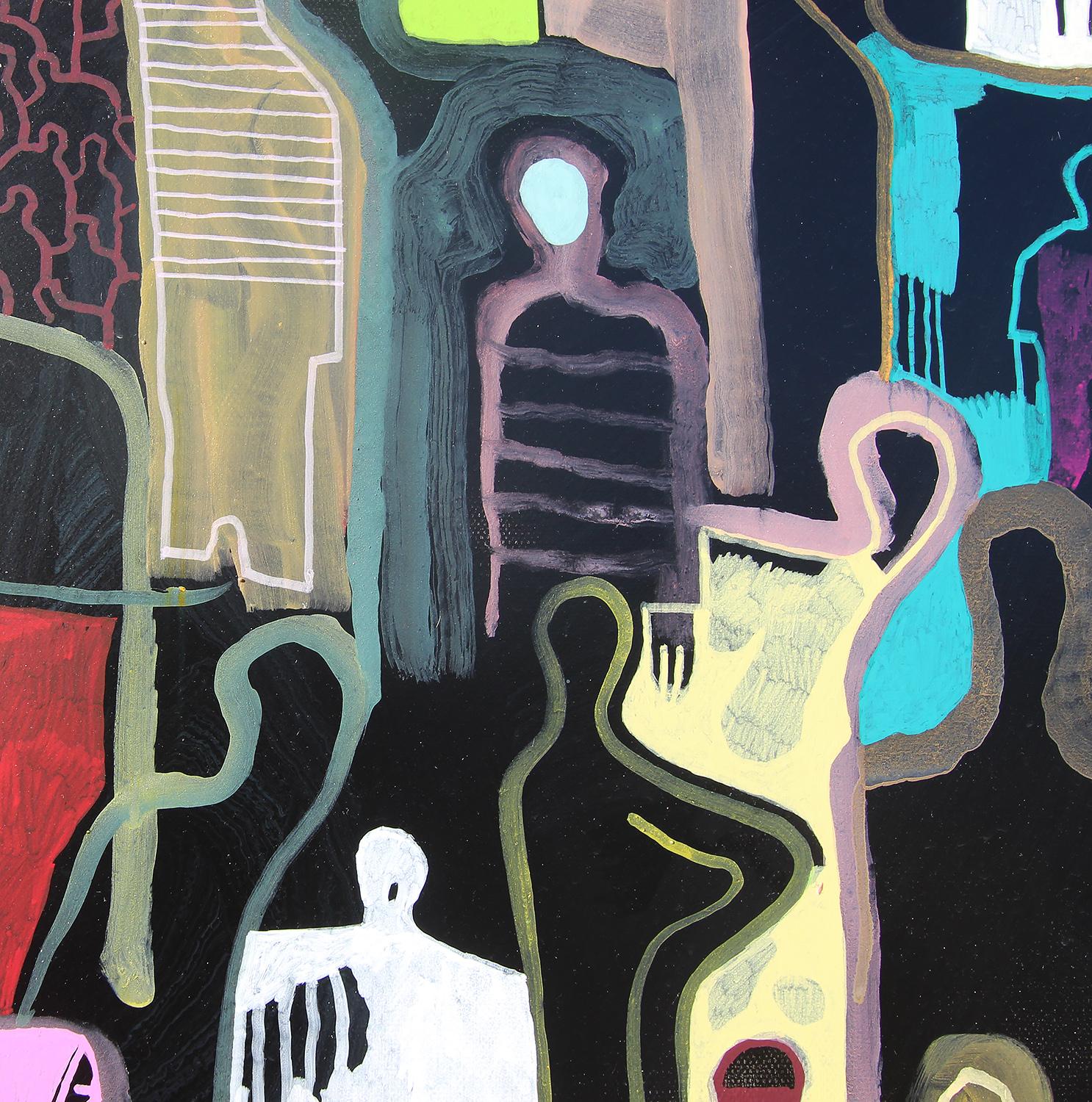 A Pause in Togetherness di Gaetan de Seguin - Pittura astratta contemporanea 2