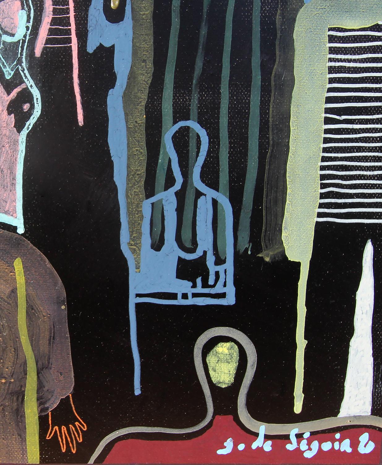 A Pause in Togetherness di Gaetan de Seguin - Pittura astratta contemporanea 3