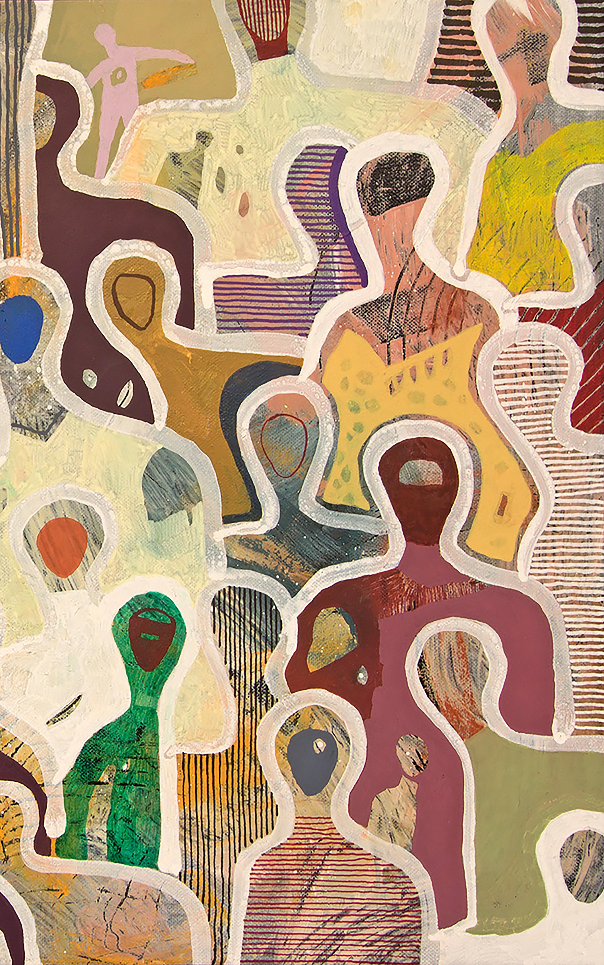 A Song we Share par Gaetan de Seguin Peinture contemporaine figurative - Abstrait Painting par Gaëtan de Seguin