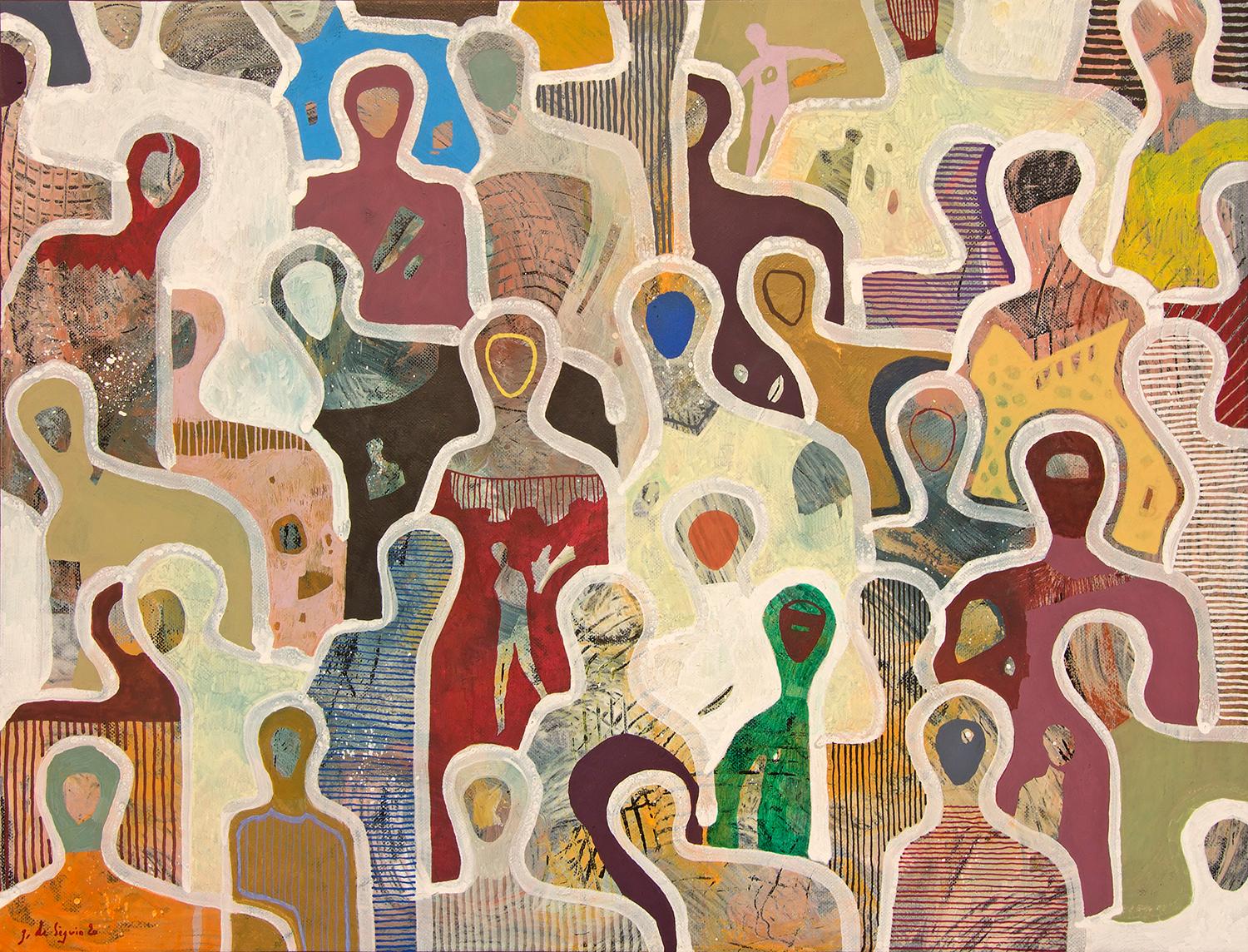 Figurative Painting Gaëtan de Seguin - A Song we Share par Gaetan de Seguin Peinture contemporaine figurative
