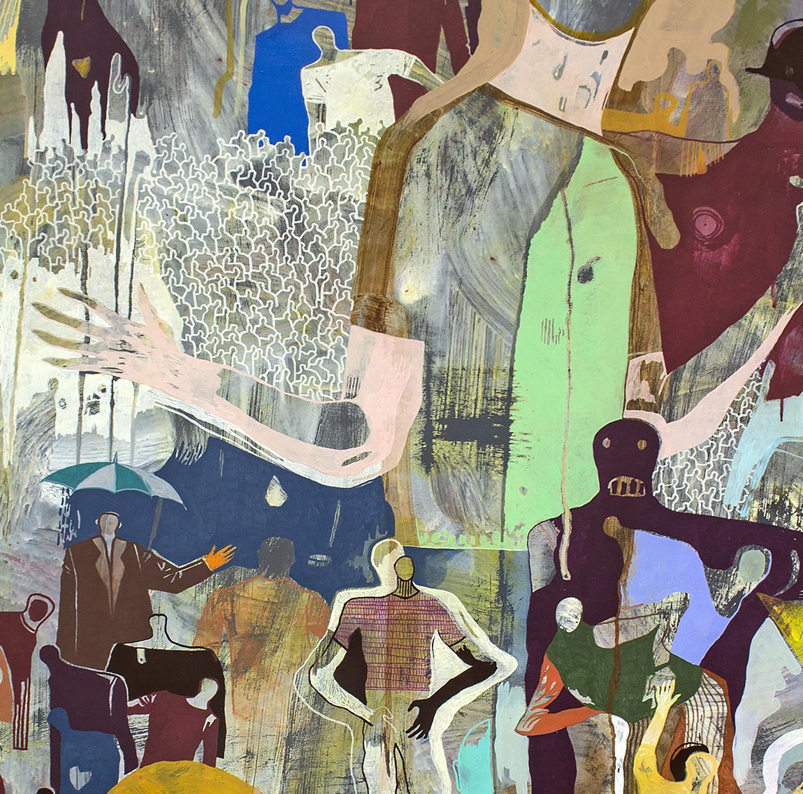 Armadura envuelta en Amor Gaetan de Seguin - Pintura figurativa contemporánea 3