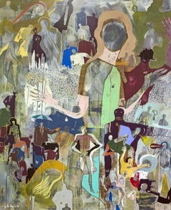 Armadura envuelta en Amor Gaetan de Seguin - Pintura figurativa contemporánea