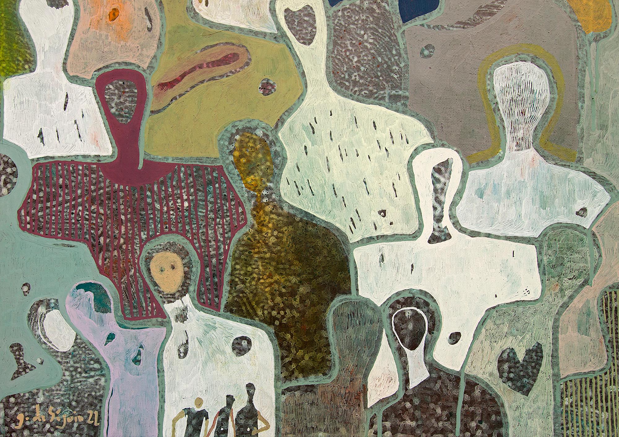 Between Us di G. de Seguin Pittura figurativa contemporanea in vendita 6