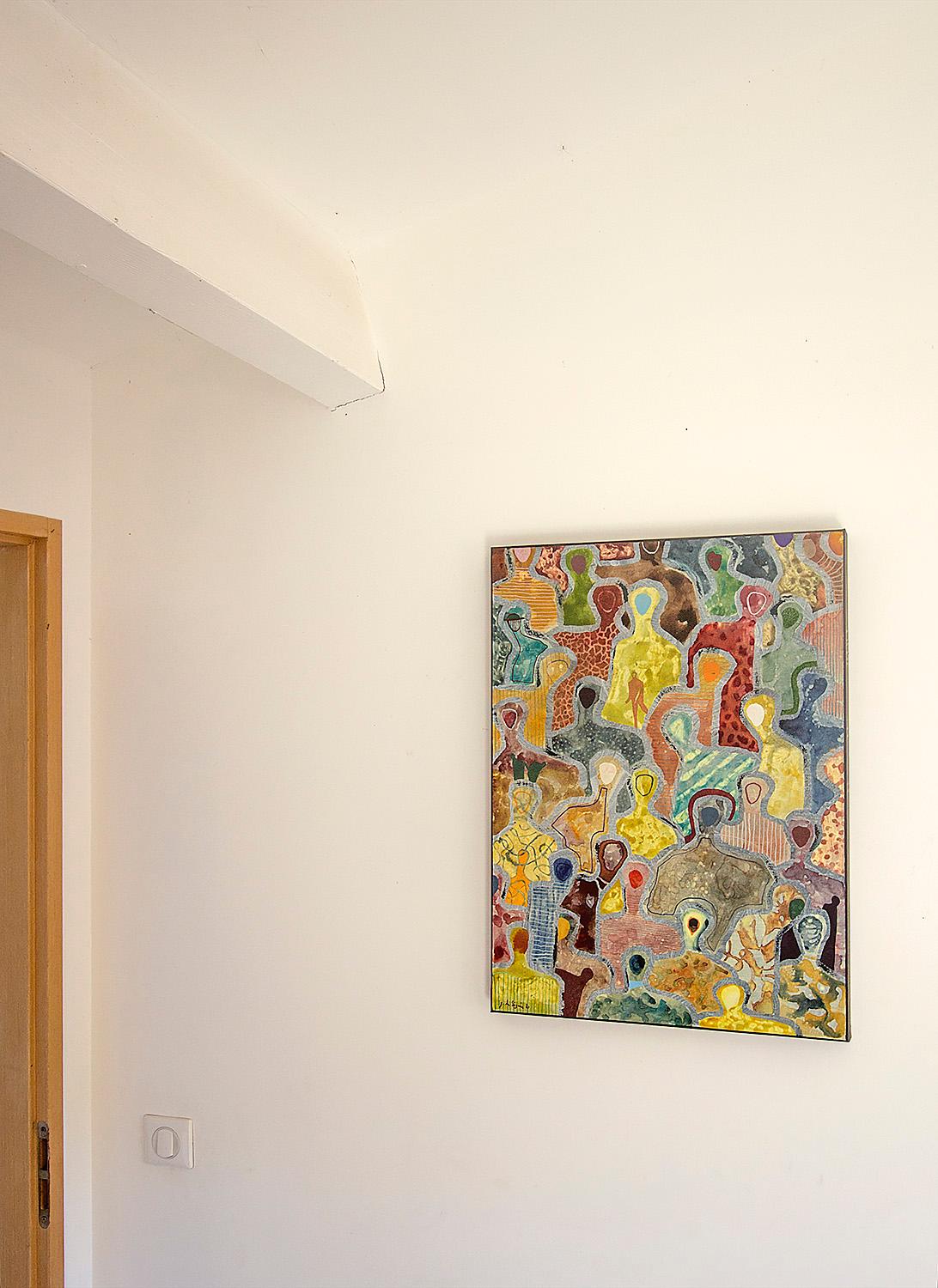 Atado en capas de conexión por G. de Seguin Pintura figurativa contemporánea en venta 5