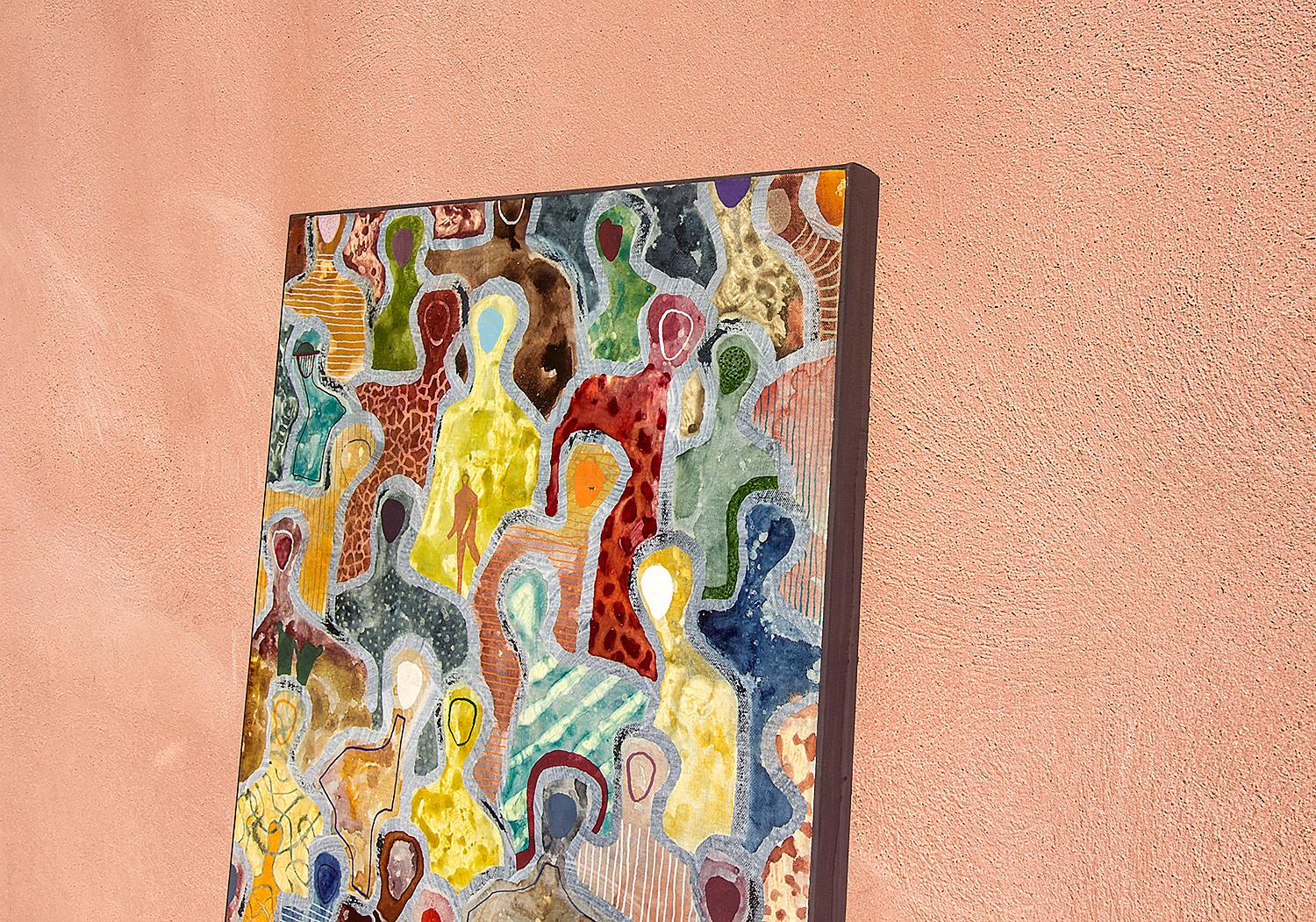 Atado en capas de conexión por G. de Seguin Pintura figurativa contemporánea en venta 3