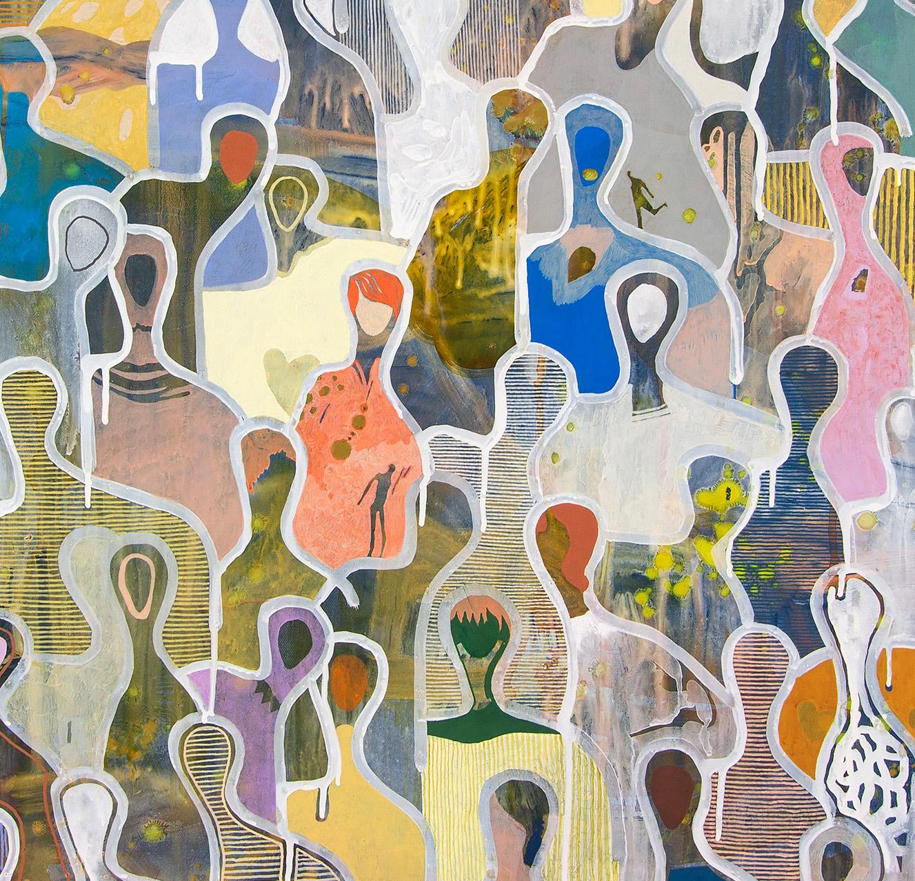 Cherished Moments in Autumn -Gaetan de Seguin - Figurative contemporary Painting 2
