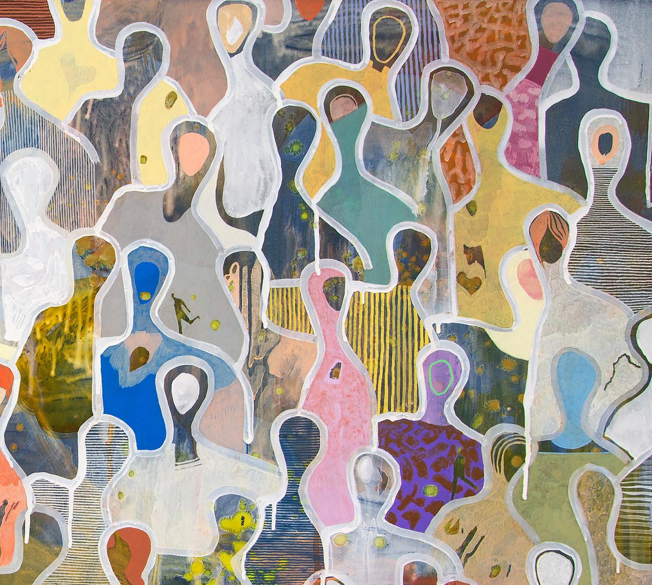 Cherished Moments in Autumn -Gaetan de Seguin - Figurative contemporary Painting 4