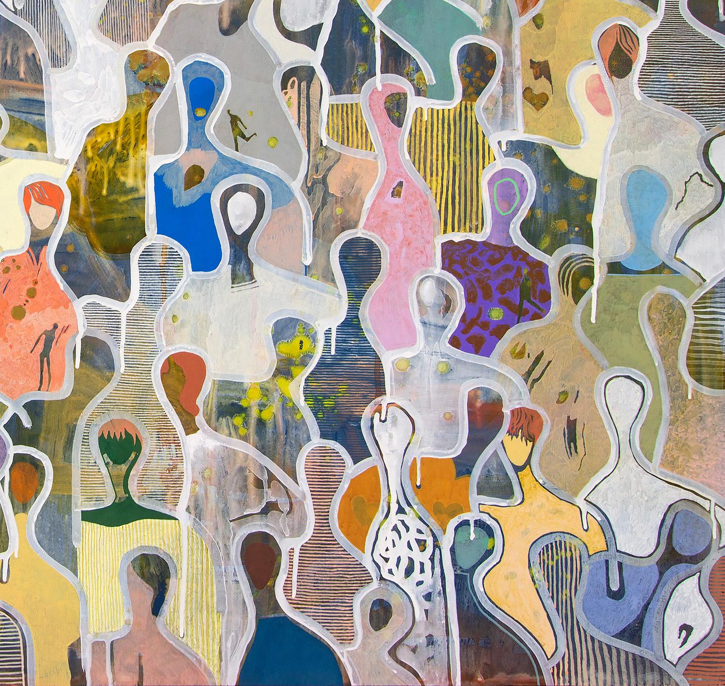 Cherished Moments in Autumn -Gaetan de Seguin - Figurative contemporary Painting 5