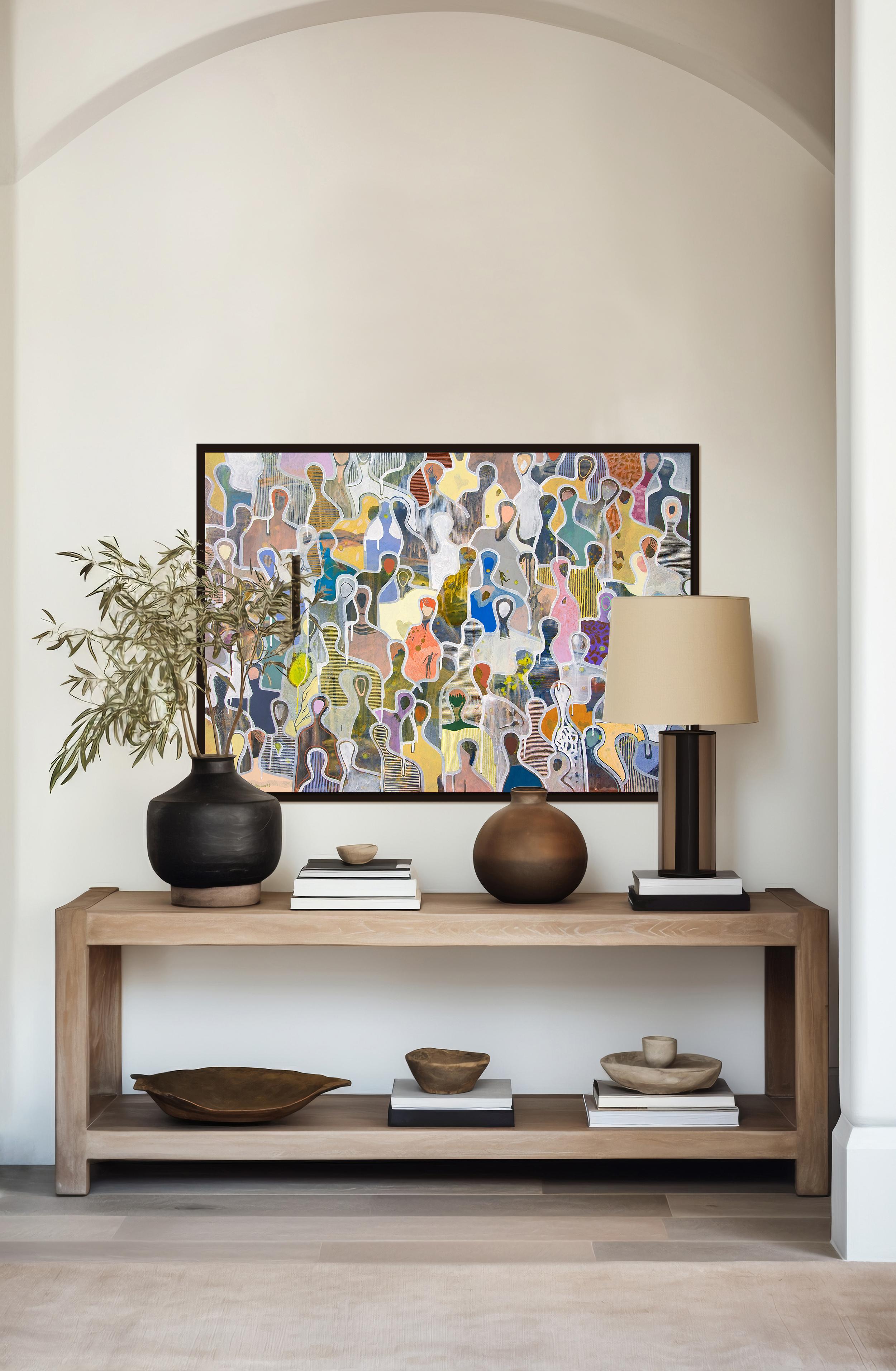 Cherished Moments in Autumn -Gaetan de Seguin - Figurative contemporary Painting 6