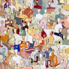Hand in Hand by Gaetan de Seguin - Contemporary Abstract painting