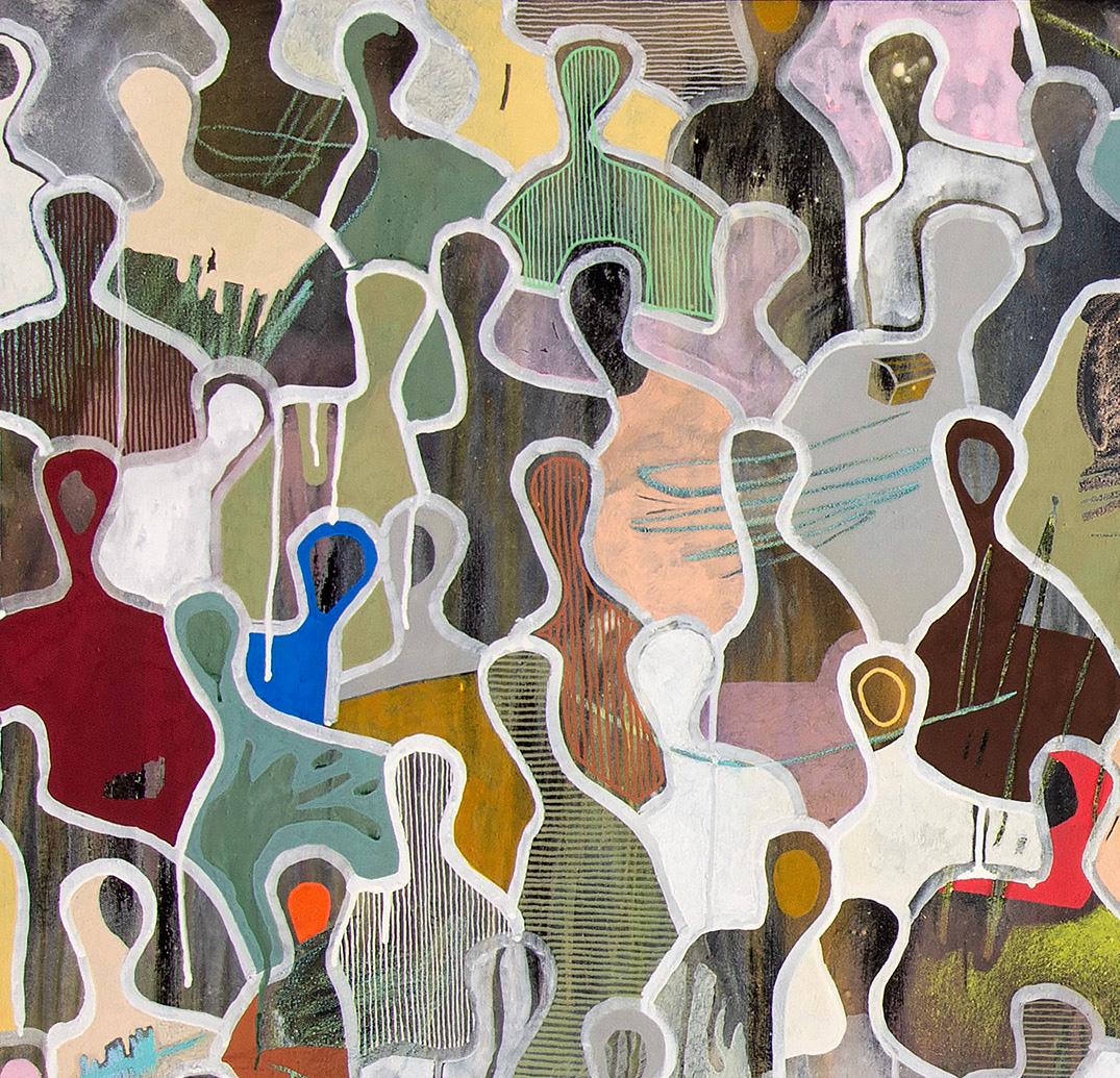 Au cœur de l'amitié par Gaetan de Seguin - Peinture abstraite contemporaine 4