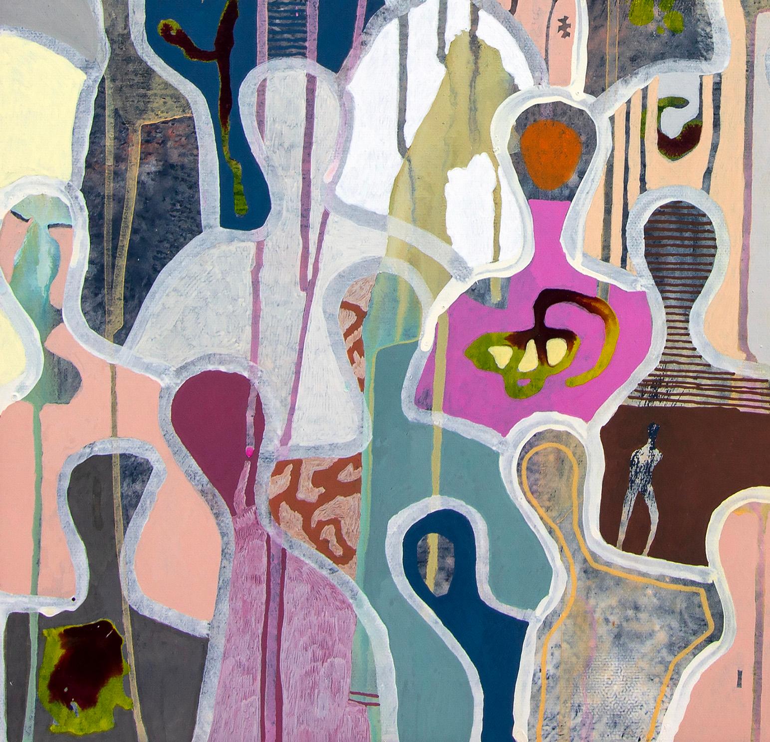 Cherishing Friendship by Gaetan de Seguin - Figurative contemporary Painting For Sale 2