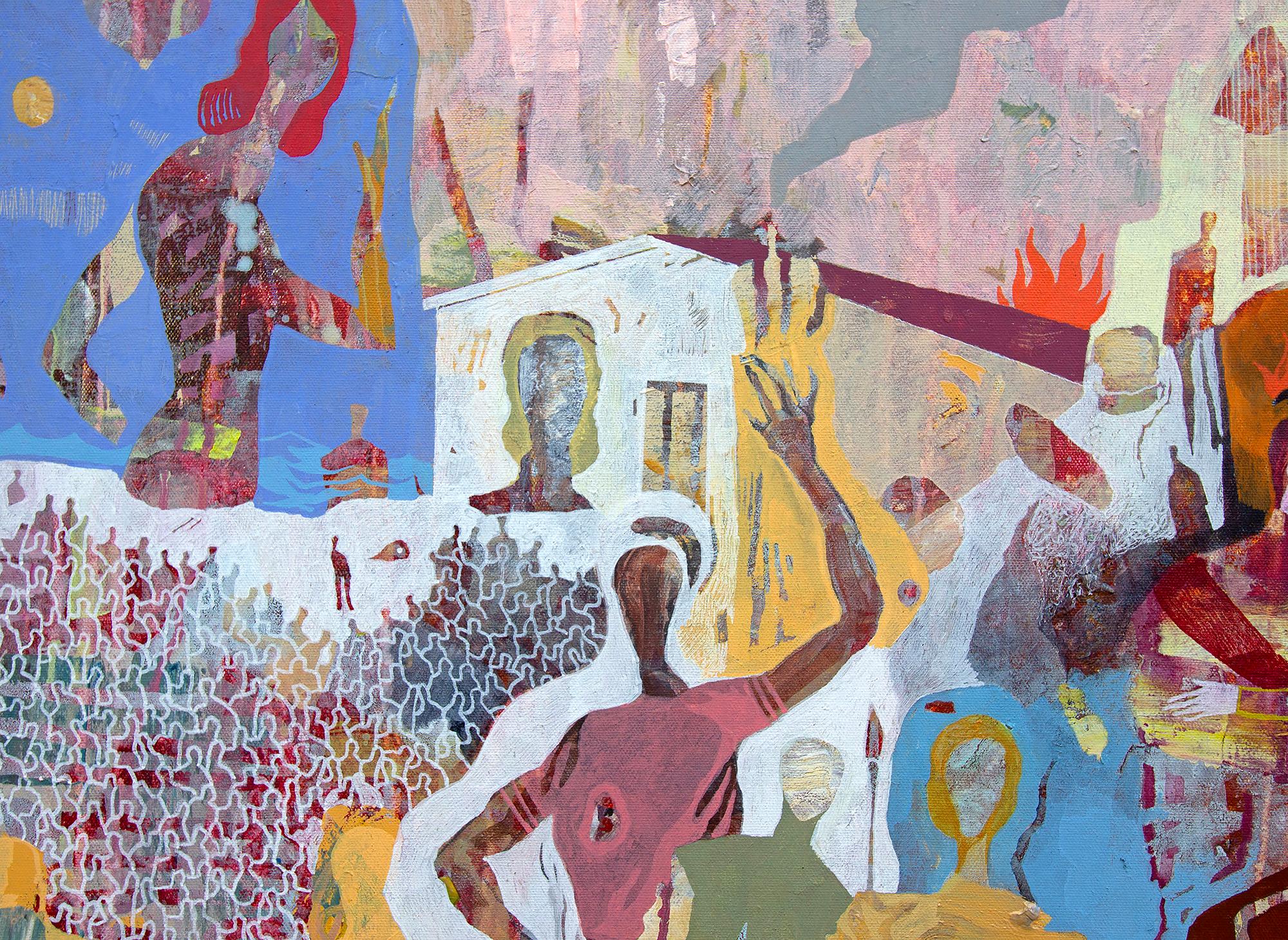 Gaetan de Seguin dipinge opere figurative, con un carattere astratto. I vari colori evidenziano che nessuna persona è uguale all'altra e le sue opere celebrano questa individualità in modo contemporaneo ed elegante. I suoi dipinti sulla 