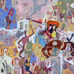 Nelle fiamme dell'amore di Gaetan de Seguin - Pittura astratta contemporanea