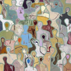 Les fils Conducteurs by Gaetan de Seguin - Contemporary Abstract painting