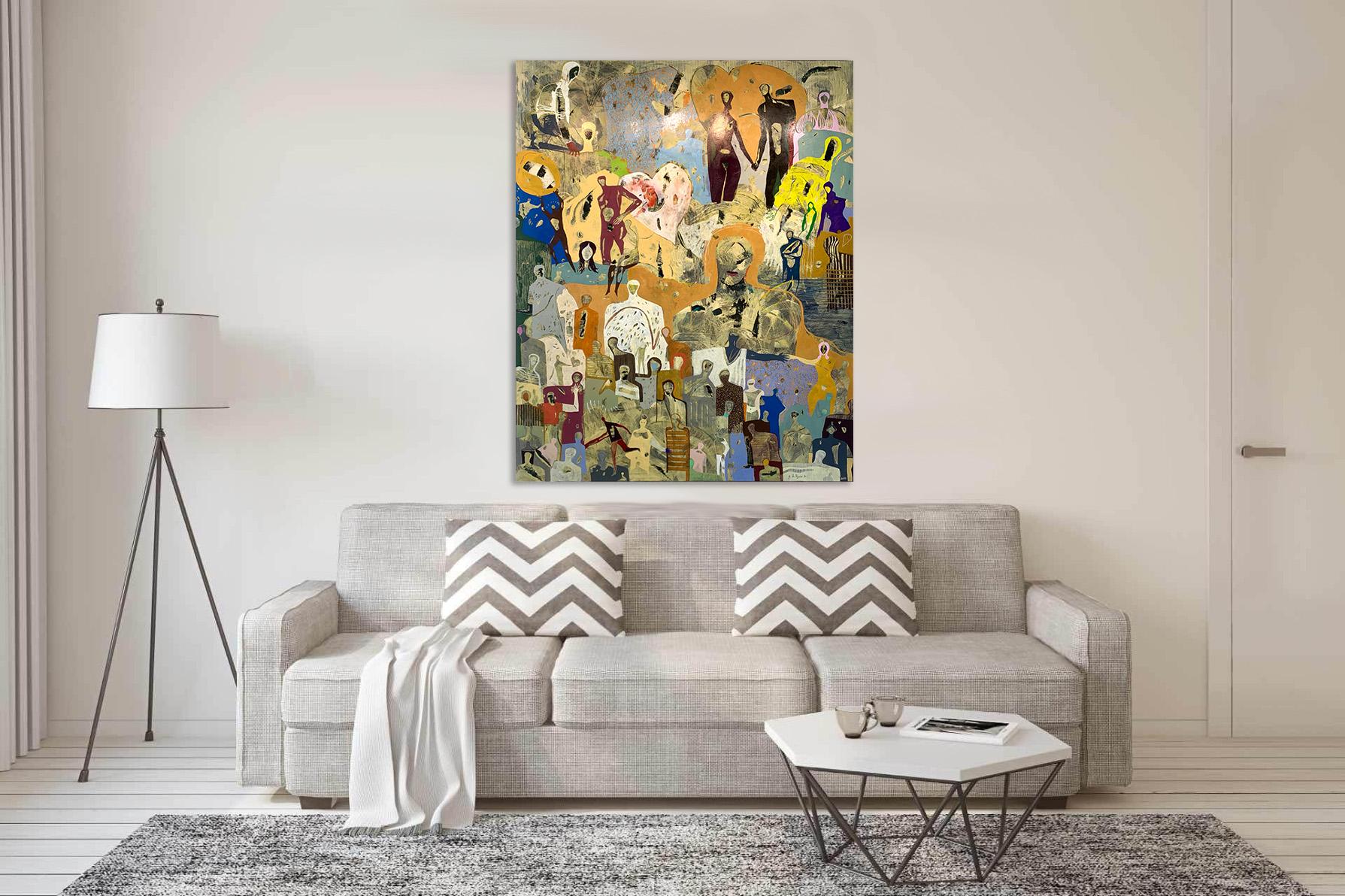 Liebe von Gaetan de Seguin - Zeitgenössische figurative Malerei im Angebot 7