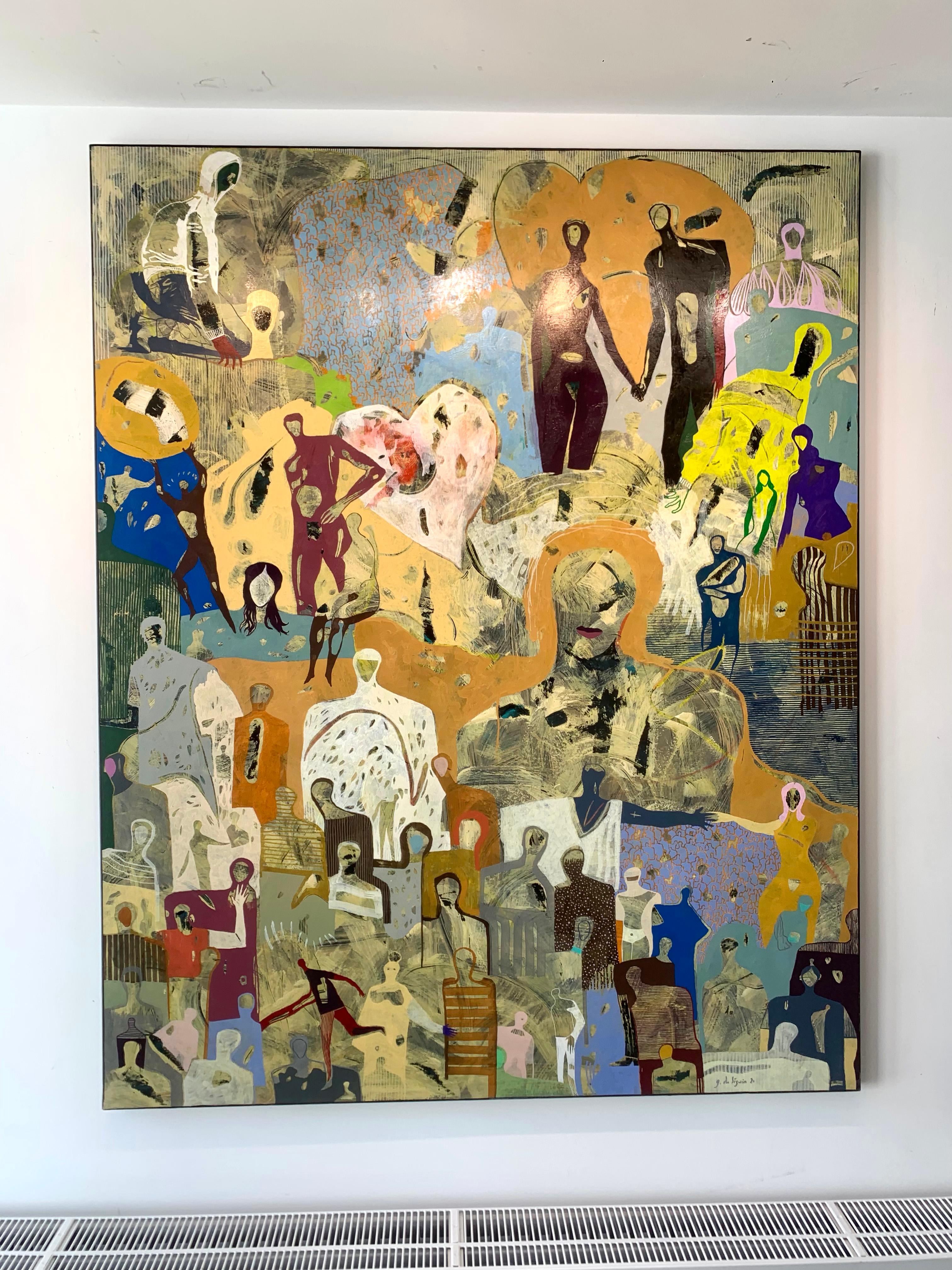 Liebe von Gaetan de Seguin - Zeitgenössische figurative Malerei im Angebot 11
