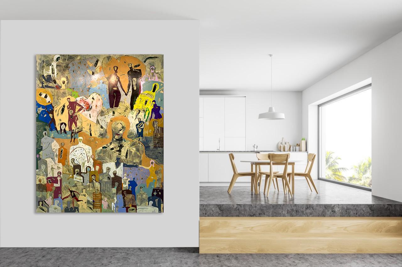 Liebe von Gaetan de Seguin - Zeitgenössische figurative Malerei im Angebot 13