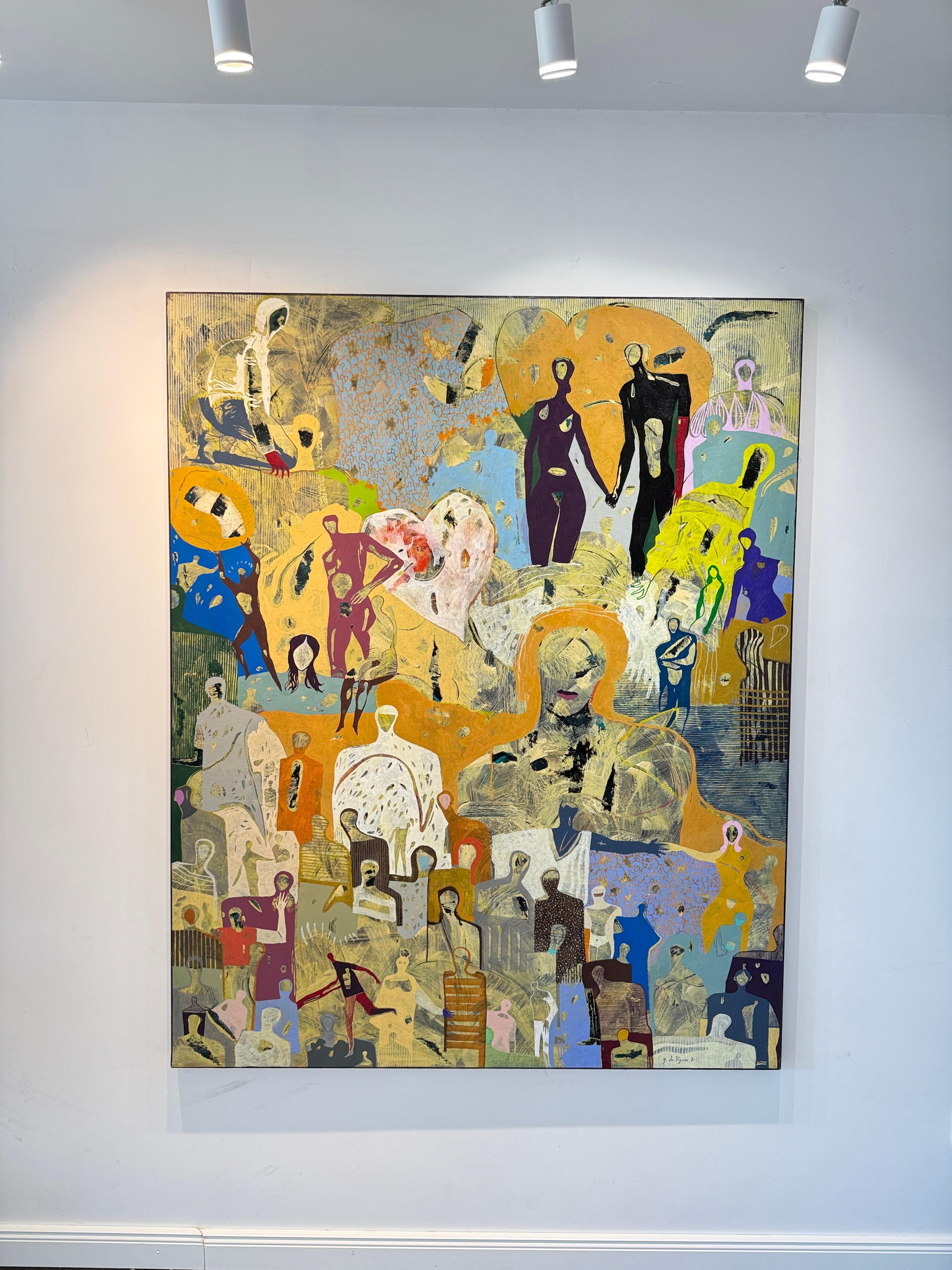 Liebe von Gaetan de Seguin - Zeitgenössische figurative Malerei – Painting von Gaëtan de Seguin