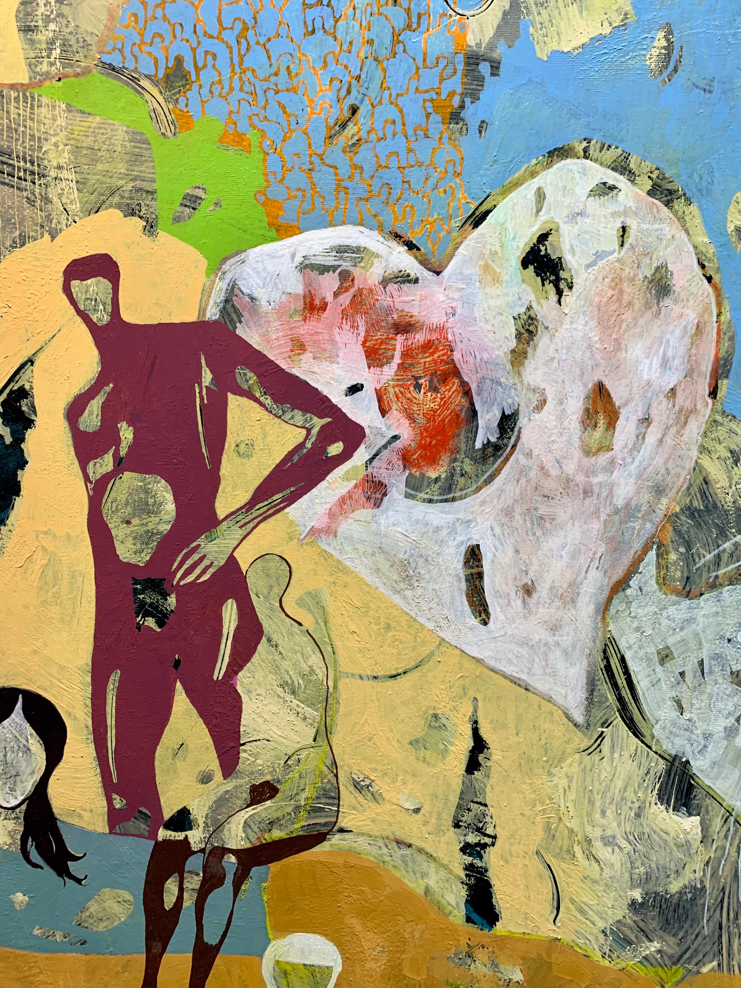 Liebe von Gaetan de Seguin - Zeitgenössische figurative Malerei im Angebot 1