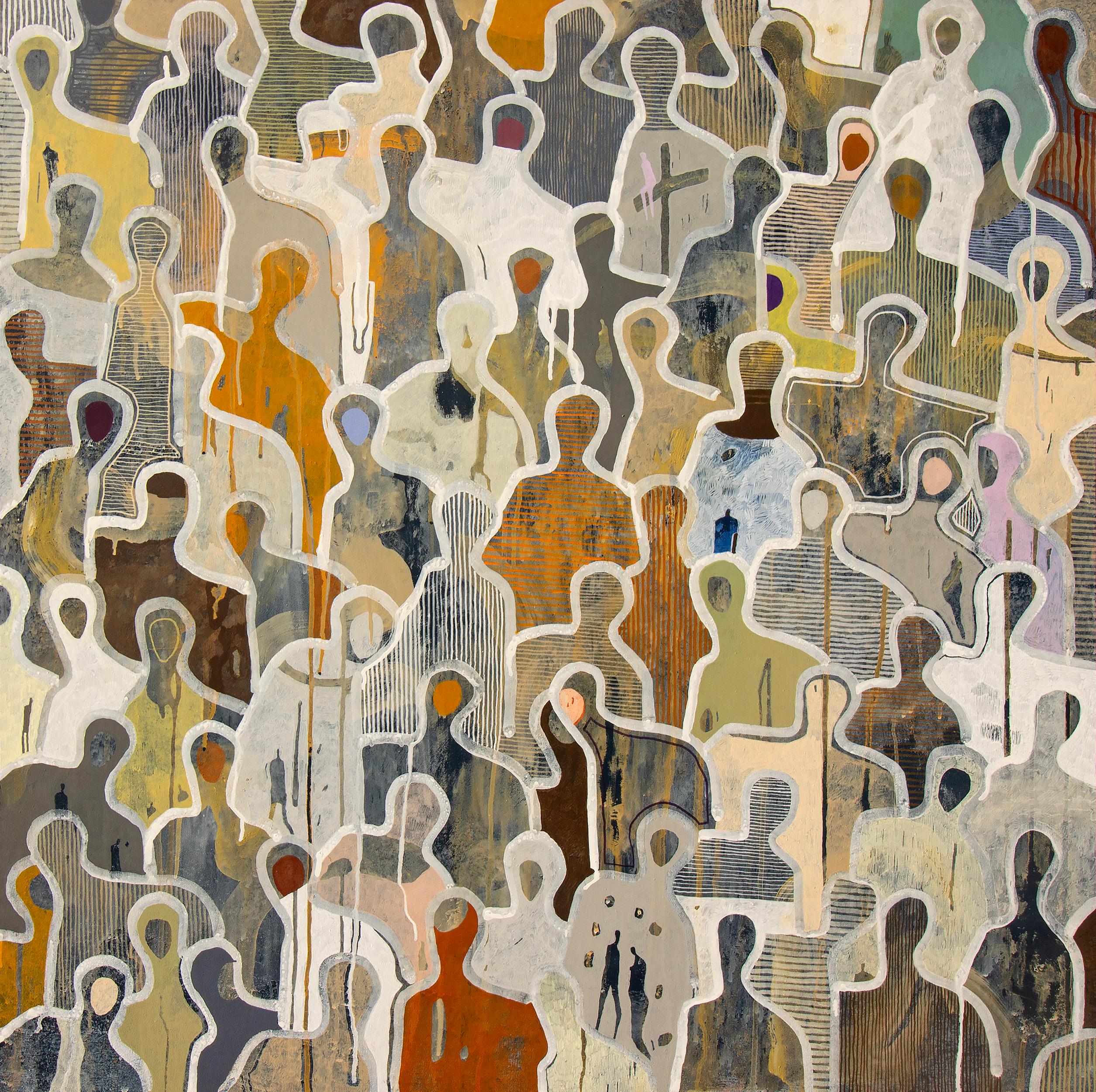 Love surrounds you by Love by Gaetan de Seguin Figurative contemporary Painting